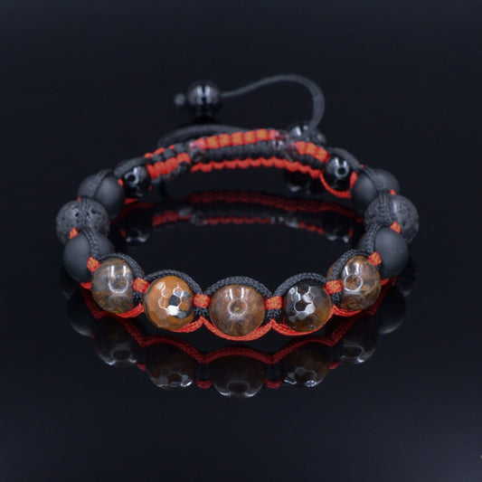 Men's Braided Bracelet / Bronzite Bracelet / Black Onyx Bracelet /Tiger's Eye Bracelet / Gift for Men / Adjustable Macrame Bracelet - Shamballa Bracelet - Birthstone Bracelet - Gemstone Bracelet Men - Chakra Bracelet - Macrame Bracelet - Healing Bracelet - Valinde - Shamballa Bracelet - Birthstone Bracelet - Gemstone Bracelet Men - Chakra Bracelet - Macrame Bracelet - Healing Bracelet - Valinde