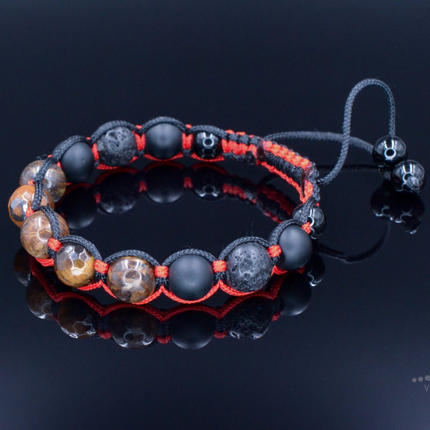 Men's Braided Bracelet / Bronzite Bracelet / Black Onyx Bracelet /Tiger's Eye Bracelet / Gift for Men / Adjustable Macrame Bracelet - Shamballa Bracelet - Birthstone Bracelet - Gemstone Bracelet Men - Chakra Bracelet - Macrame Bracelet - Healing Bracelet - Valinde - Shamballa Bracelet - Birthstone Bracelet - Gemstone Bracelet Men - Chakra Bracelet - Macrame Bracelet - Healing Bracelet - Valinde