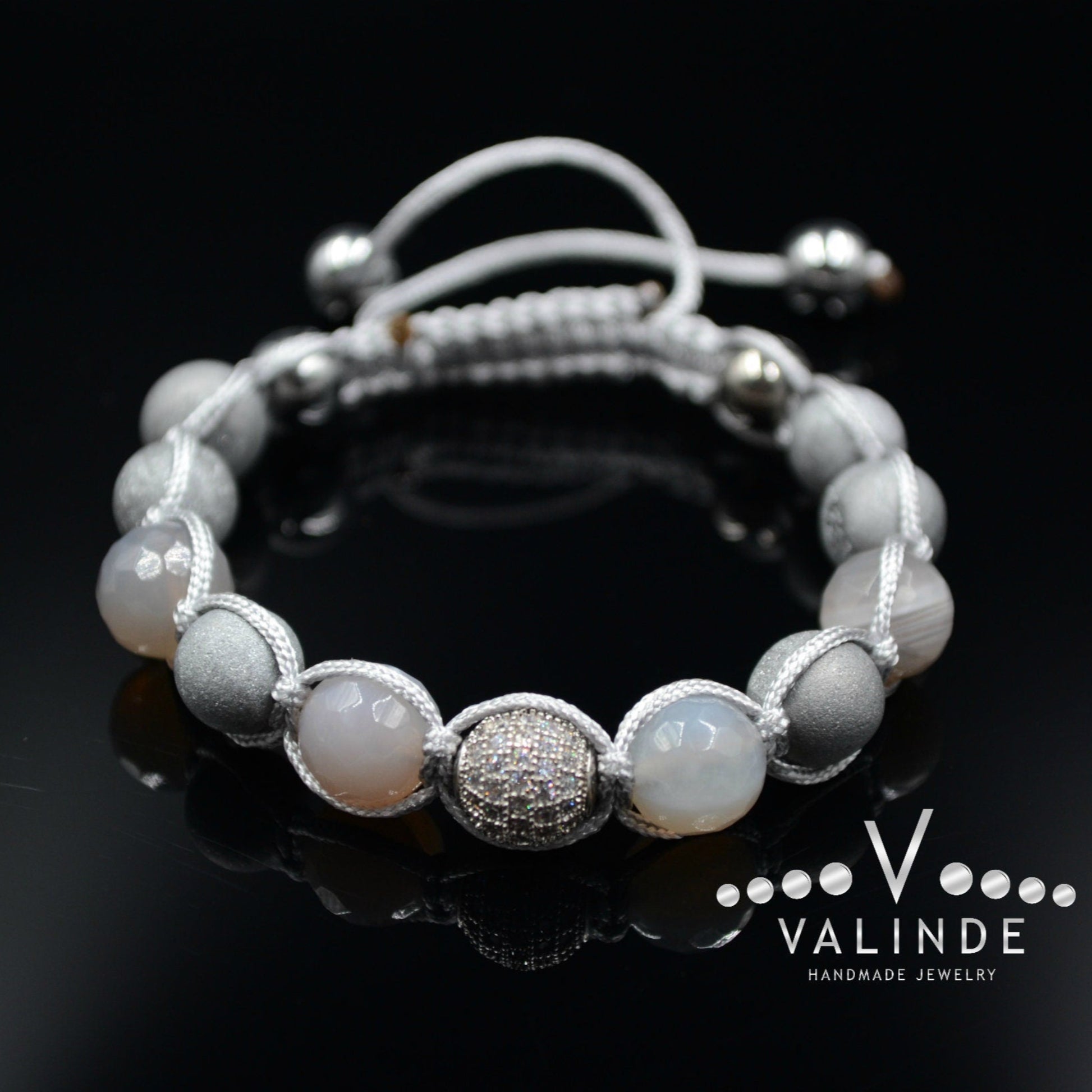 Natural Agate Bracelet Men's CZ Bracelet Braided Bracelet Druzy Agate Bracelet Crystal Bracelet Gift for Men Adjustable Macrame Bracelet - Shamballa Bracelet - Birthstone Bracelet - Gemstone Bracelet Men - Chakra Bracelet - Macrame Bracelet - Healing Bracelet - Valinde - Shamballa Bracelet - Birthstone Bracelet - Gemstone Bracelet Men - Chakra Bracelet - Macrame Bracelet - Healing Bracelet - Valinde