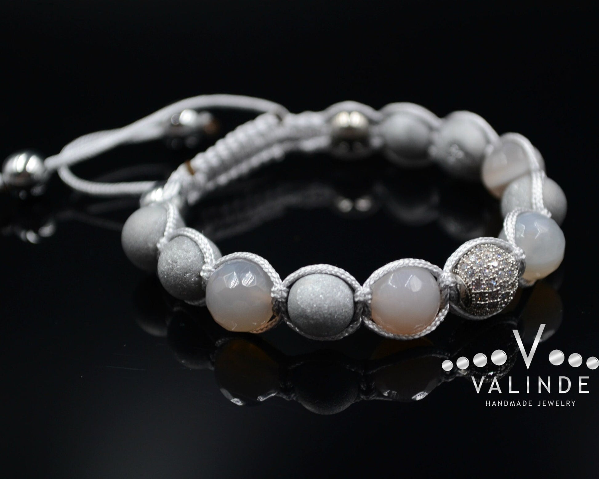 Natural Agate Bracelet Men's CZ Bracelet Braided Bracelet Druzy Agate Bracelet Crystal Bracelet Gift for Men Adjustable Macrame Bracelet - Shamballa Bracelet - Birthstone Bracelet - Gemstone Bracelet Men - Chakra Bracelet - Macrame Bracelet - Healing Bracelet - Valinde - Shamballa Bracelet - Birthstone Bracelet - Gemstone Bracelet Men - Chakra Bracelet - Macrame Bracelet - Healing Bracelet - Valinde
