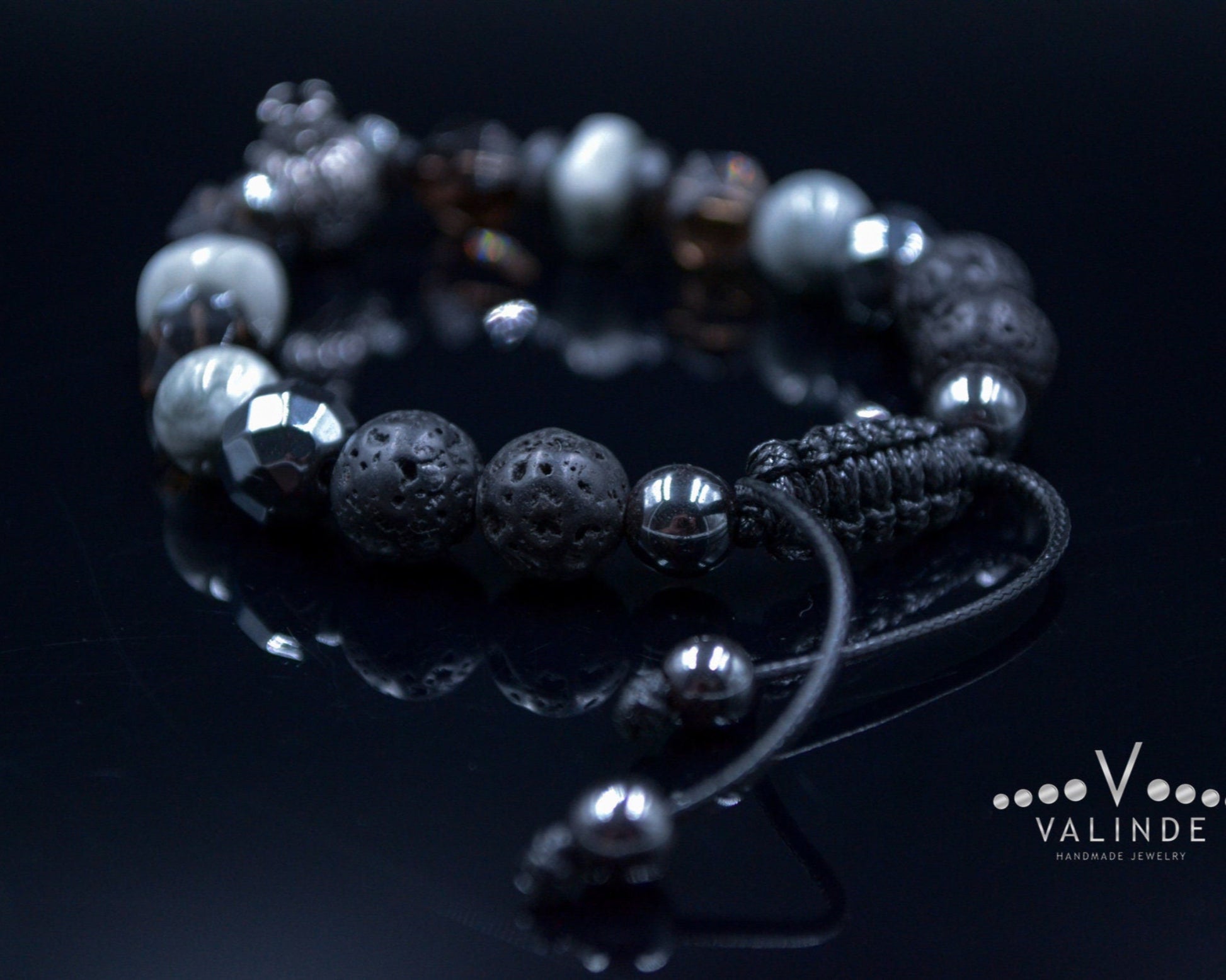 Men's Lion Bracelet Hawk's Eye and Hematite Beads Bracelet Steel Lion Head Bracelet Gift for Men Crystal Bracelet Adjustable Bracelet  - Shamballa Bracelet - Mantra Bracelet  -  Birthstone Bracelet - Gemstone Bracelet Men - Chakra Bracelet - Macrame Bracelet - Healing Bracelet - Valinde
