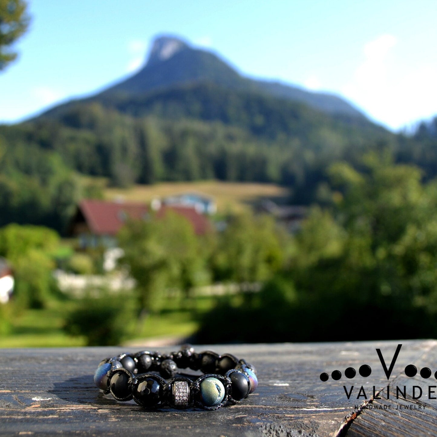 Men's Druzy Agate Black Onyx Lava Stone Beaded Bracelet, Gift for Men, Adjustable Macrame Braided Gemstone Bracelet, Braided Adjustable Gemstone Bead Bracelet, Genuine Raw Stone Jewelry, Gift for Men, Adjustable Braided Macrame Bracelet, Gift for Men - Shamballa Bracelet - Mantra Bracelet  -  Yoga Bracelet -  Birthstone Bracelet - Gemstone Bracelet Men - Chakra Bracelet - Macrame Bracelet - Healing Bracelet - Gift for Father - Gift For Men - Valinde
