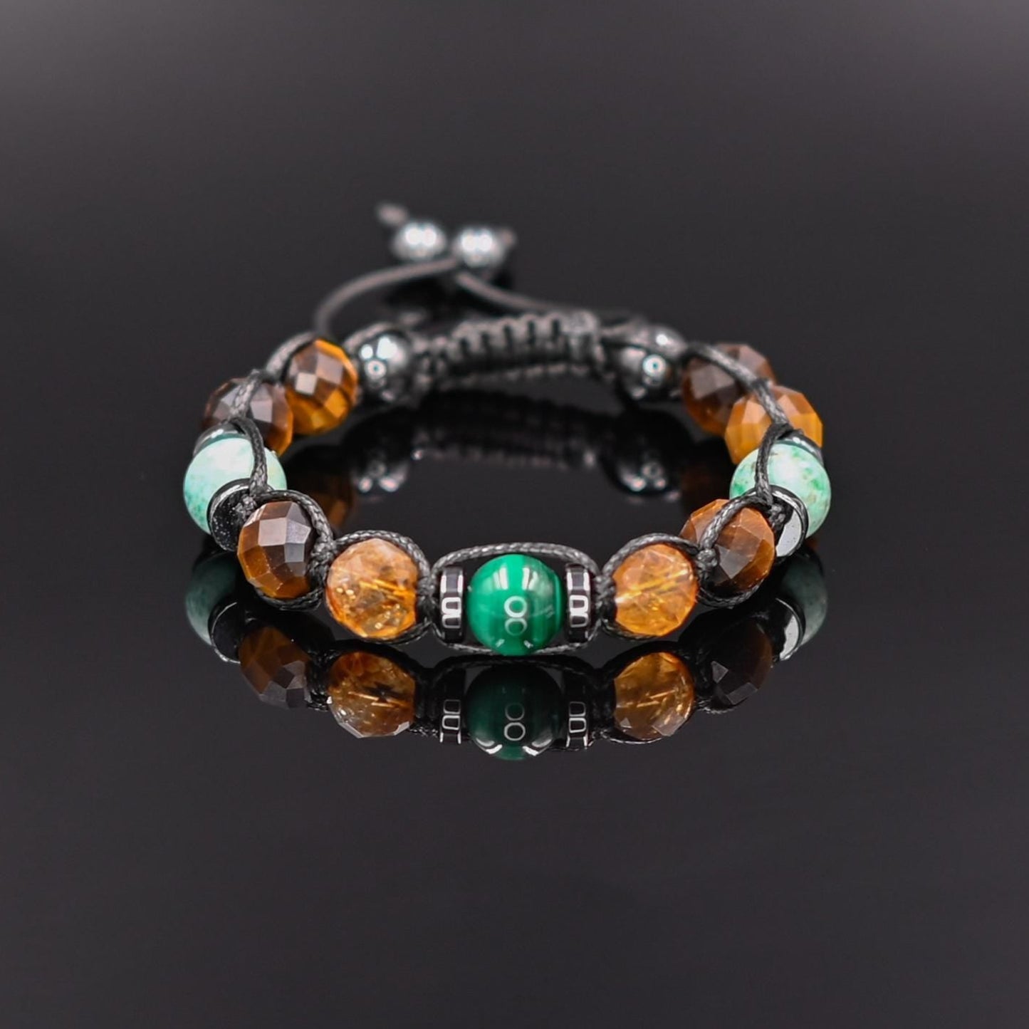 Men's Natural Stone Bracelet, Malachite, Tiger Eye Citrine Amazonite Macrame Hematite Beaded Bracelet, Protection Gift for Him, Protective Bracelet, Geometric Stone Bracelet, Adjustable Bracelet Gemstone Macrame Adjustable Bracelet - Gift for Him, Healing Stone Jewelry, Natural Macrame Bracelet for Him, Protection Energy Gift, Adjustable Bracelet for Him, Healing Gemstone Gift, Father's Day Gift, Protection Bracelet, Crystal Gift for Him, February Birthstone, Protection Bracelet gift for Him, Healing Crysta
