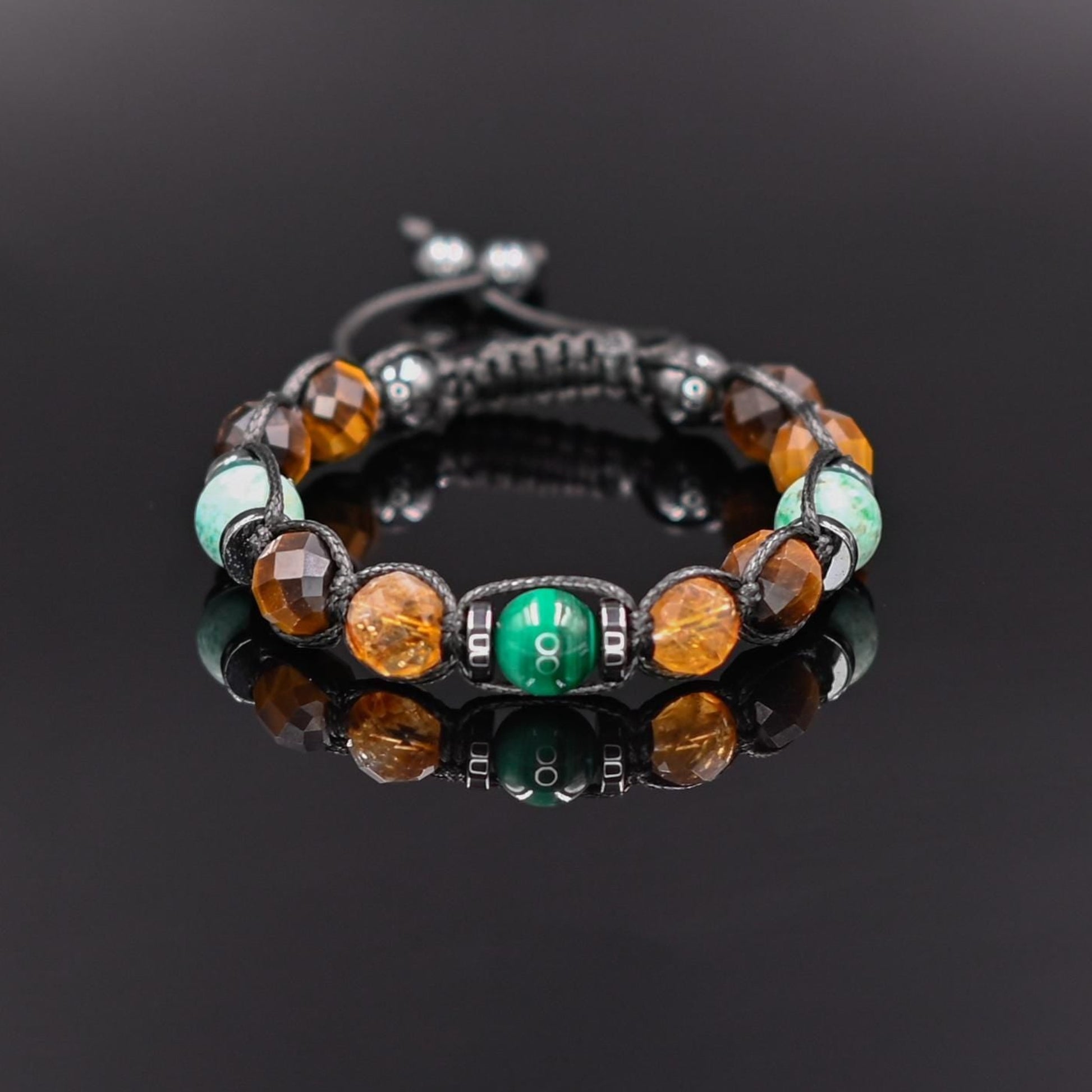 Men's Natural Stone Bracelet, Malachite, Tiger Eye Citrine Amazonite Macrame Hematite Beaded Bracelet, Protection Gift for Him, Protective Bracelet, Geometric Stone Bracelet, Adjustable Bracelet Gemstone Macrame Adjustable Bracelet - Gift for Him, Healing Stone Jewelry, Natural Macrame Bracelet for Him, Protection Energy Gift, Adjustable Bracelet for Him, Healing Gemstone Gift, Father's Day Gift, Protection Bracelet, Crystal Gift for Him, February Birthstone, Protection Bracelet gift for Him, Healing Crysta