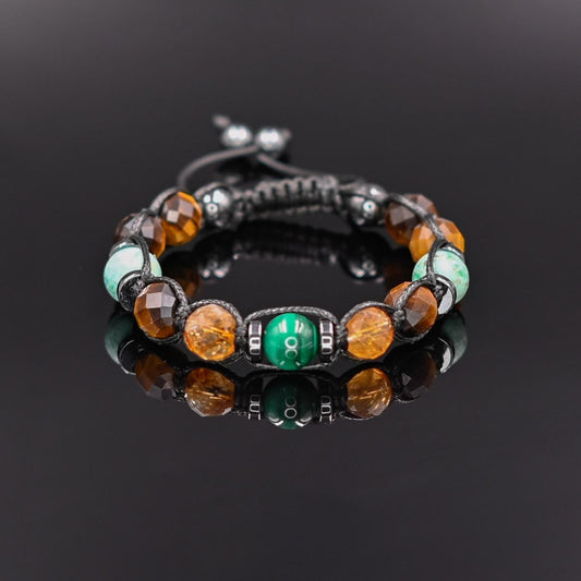 Men's Natural Stone Bracelet, Malachite, Tiger Eye Citrine Amazonite Macrame Hematite Beaded Bracelet, Protection Gift for Him, Protective Bracelet, Geometric Stone Bracelet, Adjustable Bracelet Gemstone Macrame Adjustable Bracelet - Gift for Him, Healing Stone Jewelry, Natural Macrame Bracelet for Him, Protection Energy Gift, Adjustable Bracelet for Him, Healing Gemstone Gift, Father's Day Gift, Protection Bracelet, Crystal Gift for Him, February Birthstone, Protection Bracelet gift for Him, Healing Crysta