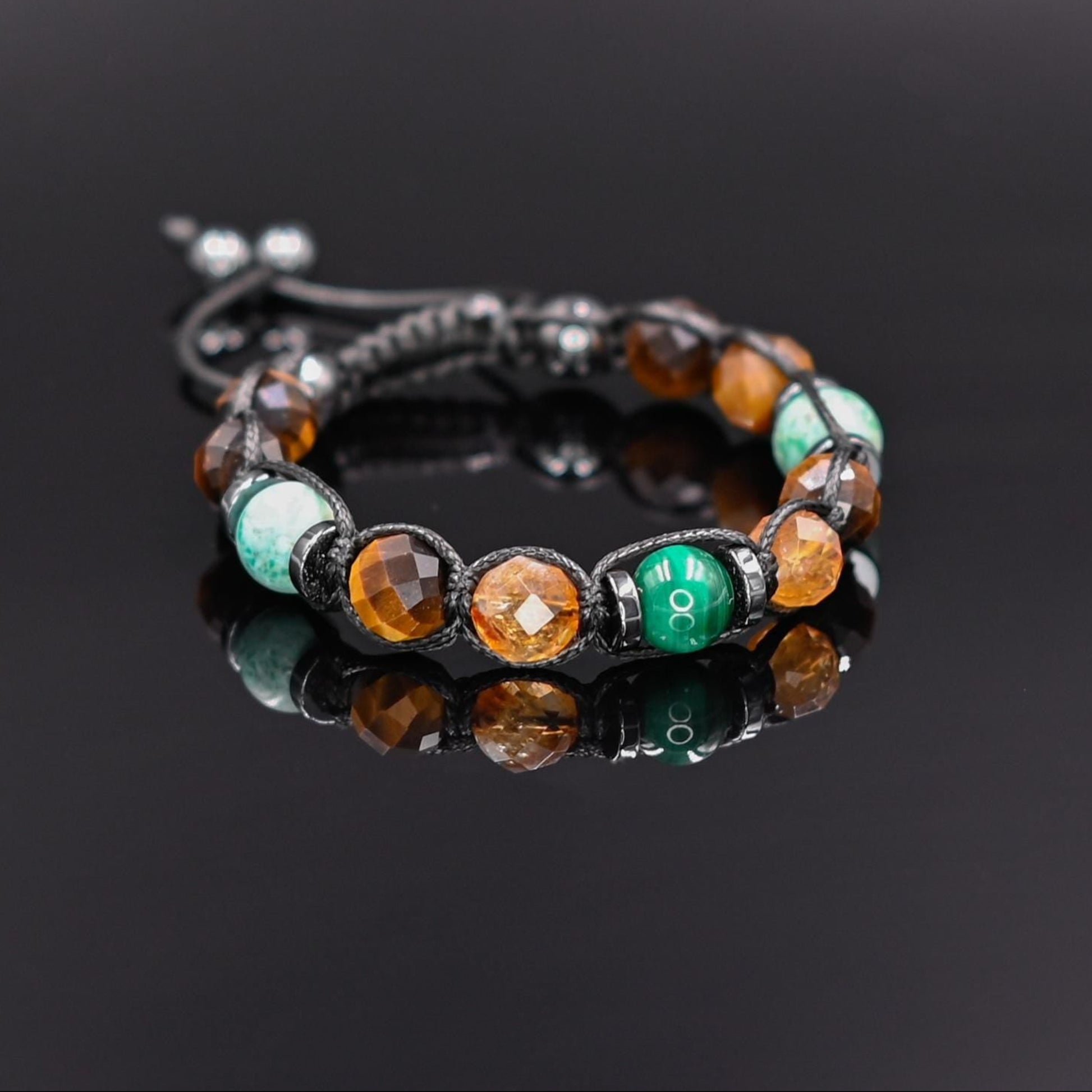 Men's Natural Stone Bracelet, Malachite, Tiger Eye Citrine Amazonite Macrame Hematite Beaded Bracelet, Protection Gift for Him, Protective Bracelet, Geometric Stone Bracelet, Adjustable Bracelet Gemstone Macrame Adjustable Bracelet - Gift for Him, Healing Stone Jewelry, Natural Macrame Bracelet for Him, Protection Energy Gift, Adjustable Bracelet for Him, Healing Gemstone Gift, Father's Day Gift, Protection Bracelet, Crystal Gift for Him, February Birthstone, Protection Bracelet gift for Him, Healing Crysta
