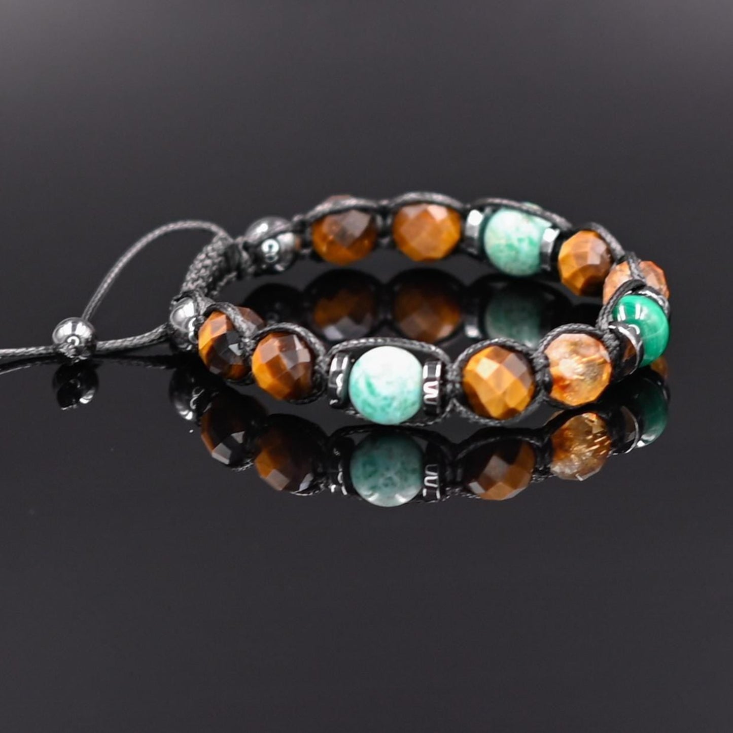 Men's Natural Stone Bracelet, Malachite, Tiger Eye Citrine Amazonite Macrame Hematite Beaded Bracelet, Protection Gift for Him, Protective Bracelet, Geometric Stone Bracelet, Adjustable Bracelet Gemstone Macrame Adjustable Bracelet - Gift for Him, Healing Stone Jewelry, Natural Macrame Bracelet for Him, Protection Energy Gift, Adjustable Bracelet for Him, Healing Gemstone Gift, Father's Day Gift, Protection Bracelet, Crystal Gift for Him, February Birthstone, Protection Bracelet gift for Him, Healing Crysta