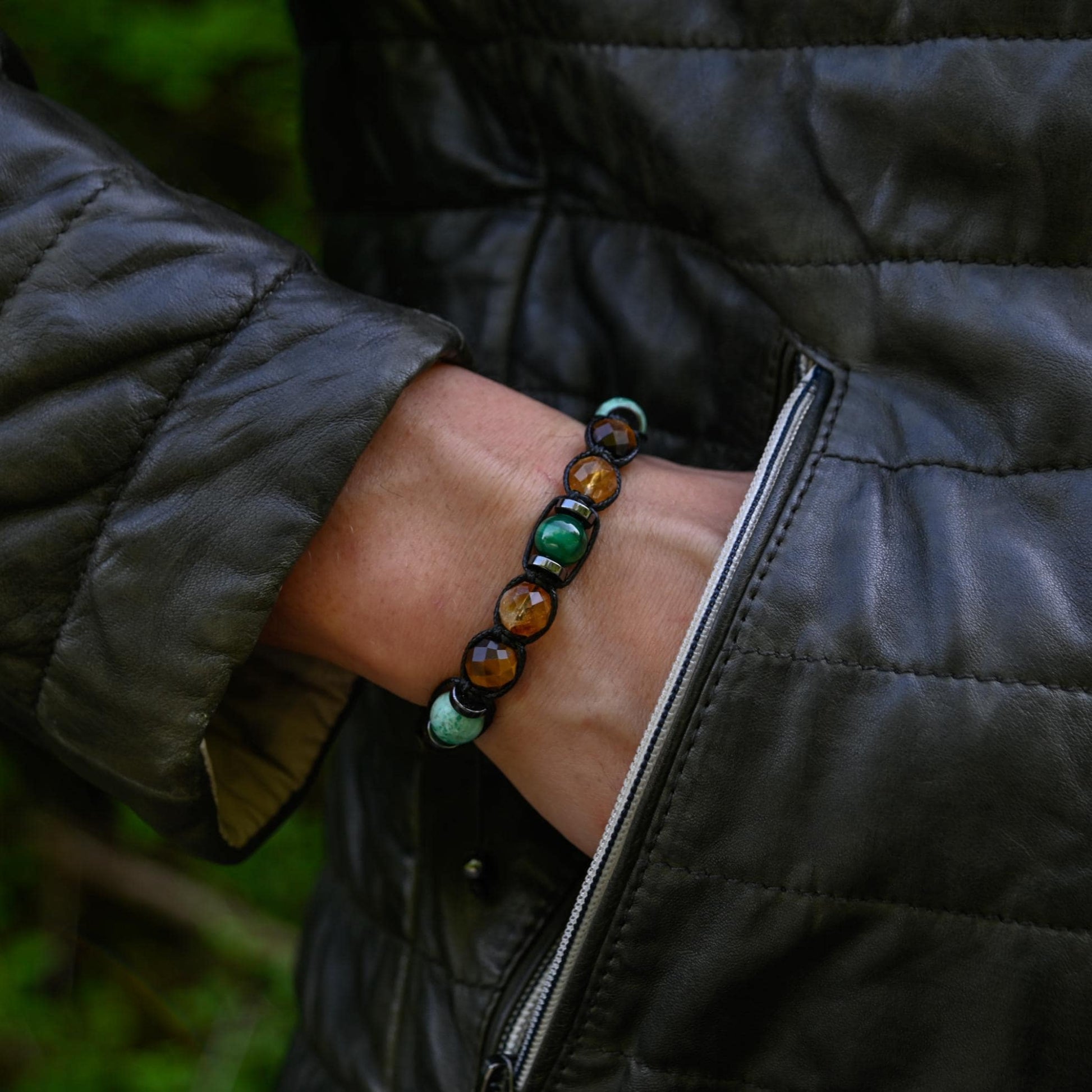 Men's Natural Stone Bracelet, Malachite, Tiger Eye Citrine Amazonite Macrame Hematite Beaded Bracelet, Protection Gift for Him, Protective Bracelet, Geometric Stone Bracelet, Adjustable Bracelet Gemstone Macrame Adjustable Bracelet - Gift for Him, Healing Stone Jewelry, Natural Macrame Bracelet for Him, Protection Energy Gift, Adjustable Bracelet for Him, Healing Gemstone Gift, Father's Day Gift, Protection Bracelet, Crystal Gift for Him, February Birthstone, Protection Bracelet gift for Him, Healing Crysta