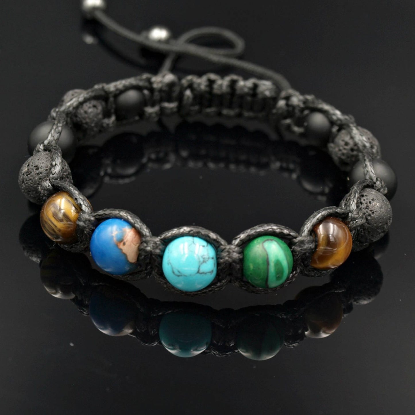 Summer Bracelet Men's Bracelet Gemstone Bracelet Lava Stone Bracelet Beaded Bracelet Macrame Bracelet Tiger Eye Bracelet Gift for Men - Shamballa Bracelet - Birthstone Bracelet - Gemstone Bracelet Men - Chakra Bracelet - Macrame Bracelet - Healing Bracelet - Valinde - Shamballa Bracelet - Birthstone Bracelet - Gemstone Bracelet Men - Chakra Bracelet - Macrame Bracelet - Healing Bracelet - Valinde

