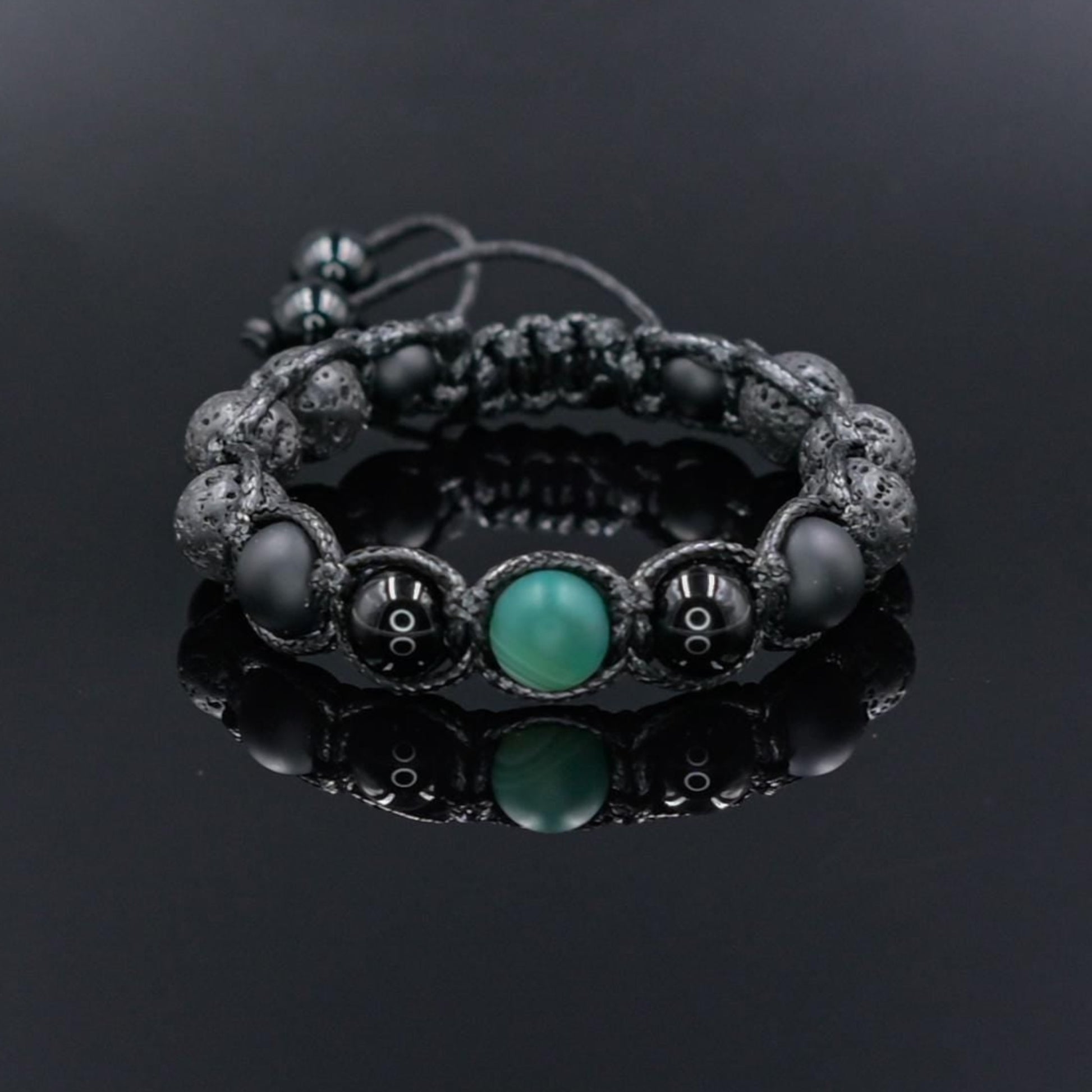 Men's Agate Bracelet Lava Stone Bracelet Gemstone Bracelet Beaded Bracelet Gift for Men Macrame Bracelet Men's Jewelry For Men - Shamballa Bracelet - Mantra Bracelet  -  Yoga Bracelet -  Birthstone Bracelet - Gemstone Bracelet Men - Chakra Bracelet - Macrame Bracelet - Healing Bracelet - Gift for Father - Gift For Men - Valinde
