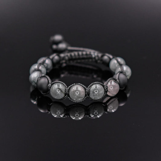 Men's Hawk Eye Bracelet Grey Hawk's Eye Bead Bracelet Onyx Bracelet Gift for Men Macrame Stone Bracelet Adjustable Bracelet Premium Gemstone- Shamballa Bracelet - Mantra Bracelet  -  Yoga Bracelet -  Birthstone Bracelet - Gemstone Bracelet Men - Chakra Bracelet - Macrame Bracelet - Healing Bracelet - Gift for Father - Gift For Men - Valinde
