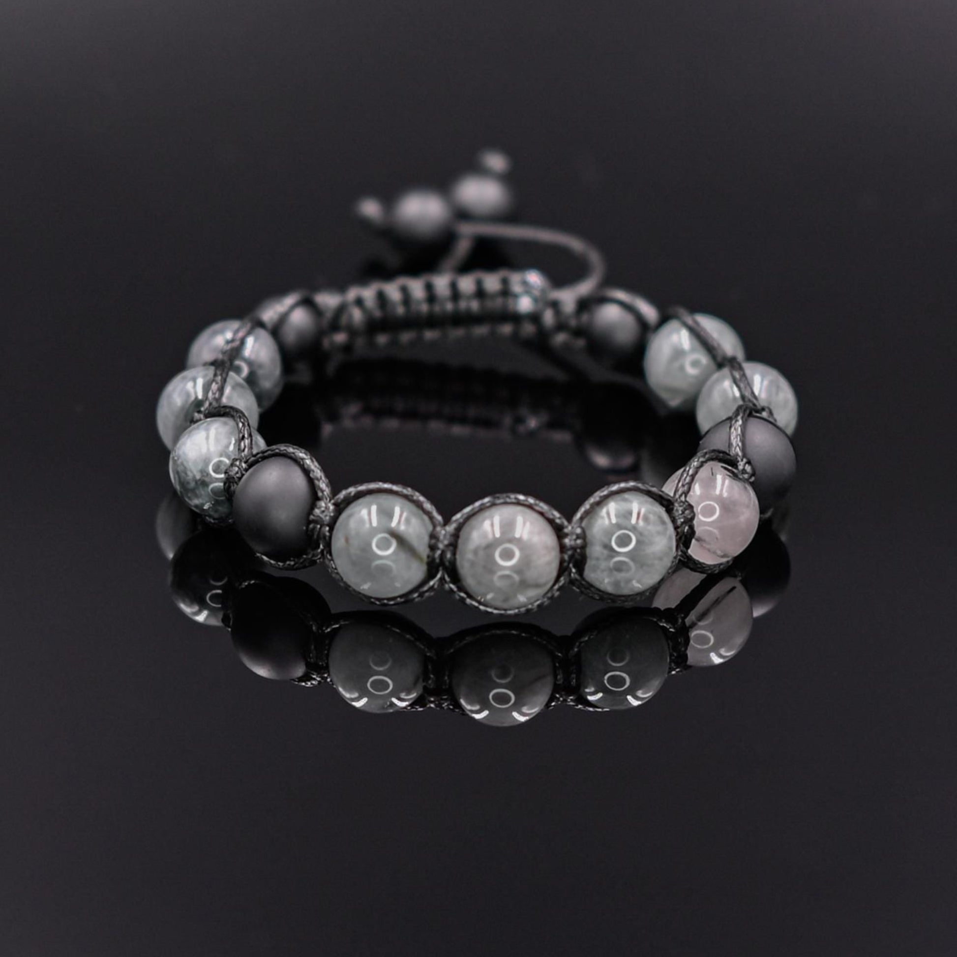 Men's Hawk Eye Bracelet Grey Hawk's Eye Bead Bracelet Onyx Bracelet Gift for Men Macrame Stone Bracelet Adjustable Bracelet Premium Gemstone- Shamballa Bracelet - Mantra Bracelet  -  Yoga Bracelet -  Birthstone Bracelet - Gemstone Bracelet Men - Chakra Bracelet - Macrame Bracelet - Healing Bracelet - Gift for Father - Gift For Men - Valinde
