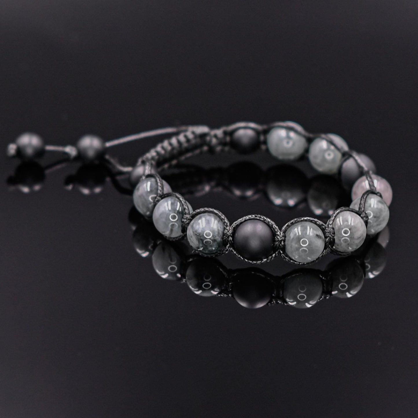 Men's Hawk Eye Bracelet Grey Hawk's Eye Bead Bracelet Onyx Bracelet Gift for Men Macrame Stone Bracelet Adjustable Bracelet Premium Gemstone- Shamballa Bracelet - Mantra Bracelet  -  Yoga Bracelet -  Birthstone Bracelet - Gemstone Bracelet Men - Chakra Bracelet - Macrame Bracelet - Healing Bracelet - Gift for Father - Gift For Men - Valinde
