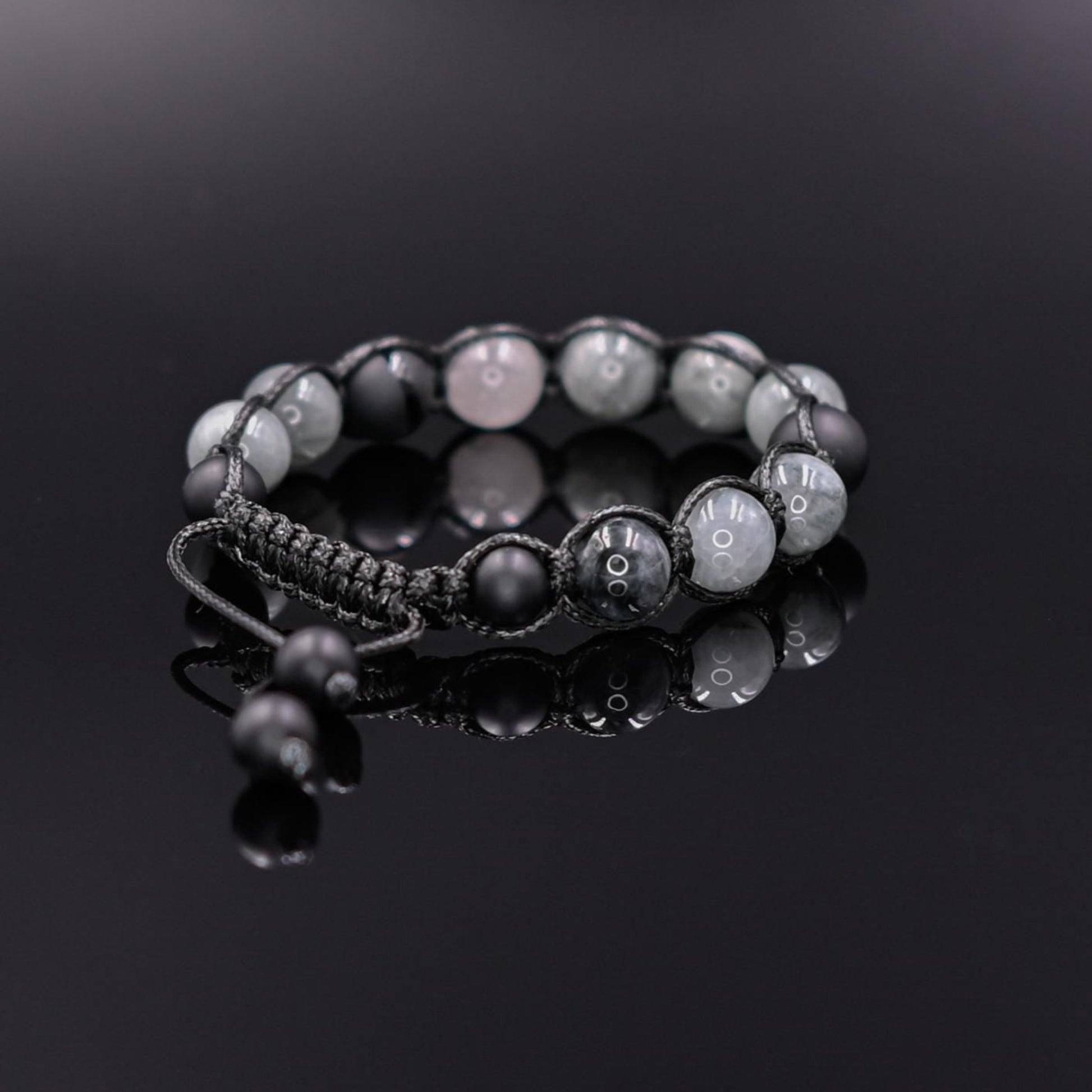 Men's Hawk Eye Bracelet Grey Hawk's Eye Bead Bracelet Onyx Bracelet Gift for Men Macrame Stone Bracelet Adjustable Bracelet Premium Gemstone- Shamballa Bracelet - Mantra Bracelet  -  Yoga Bracelet -  Birthstone Bracelet - Gemstone Bracelet Men - Chakra Bracelet - Macrame Bracelet - Healing Bracelet - Gift for Father - Gift For Men - Valinde
