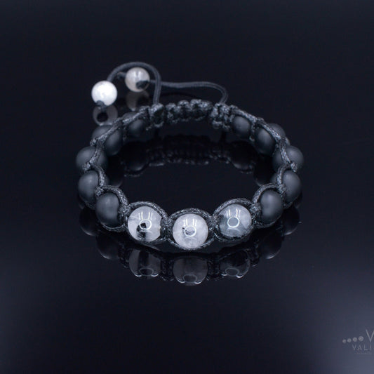 Rutilated Quartz Bracelet Men - Adjustable Macrame Bracelet - Men's Black Onyx Braided Bracelet - Gift for Men - Crystal Beaded Bracelet - Shamballa Bracelet - Birthstone Bracelet - Gemstone Bracelet Men - Chakra Bracelet - Macrame Bracelet - Healing Bracelet - Valinde - Shamballa Bracelet - Birthstone Bracelet - Gemstone Bracelet Men - Chakra Bracelet - Macrame Bracelet - Healing Bracelet - Valinde