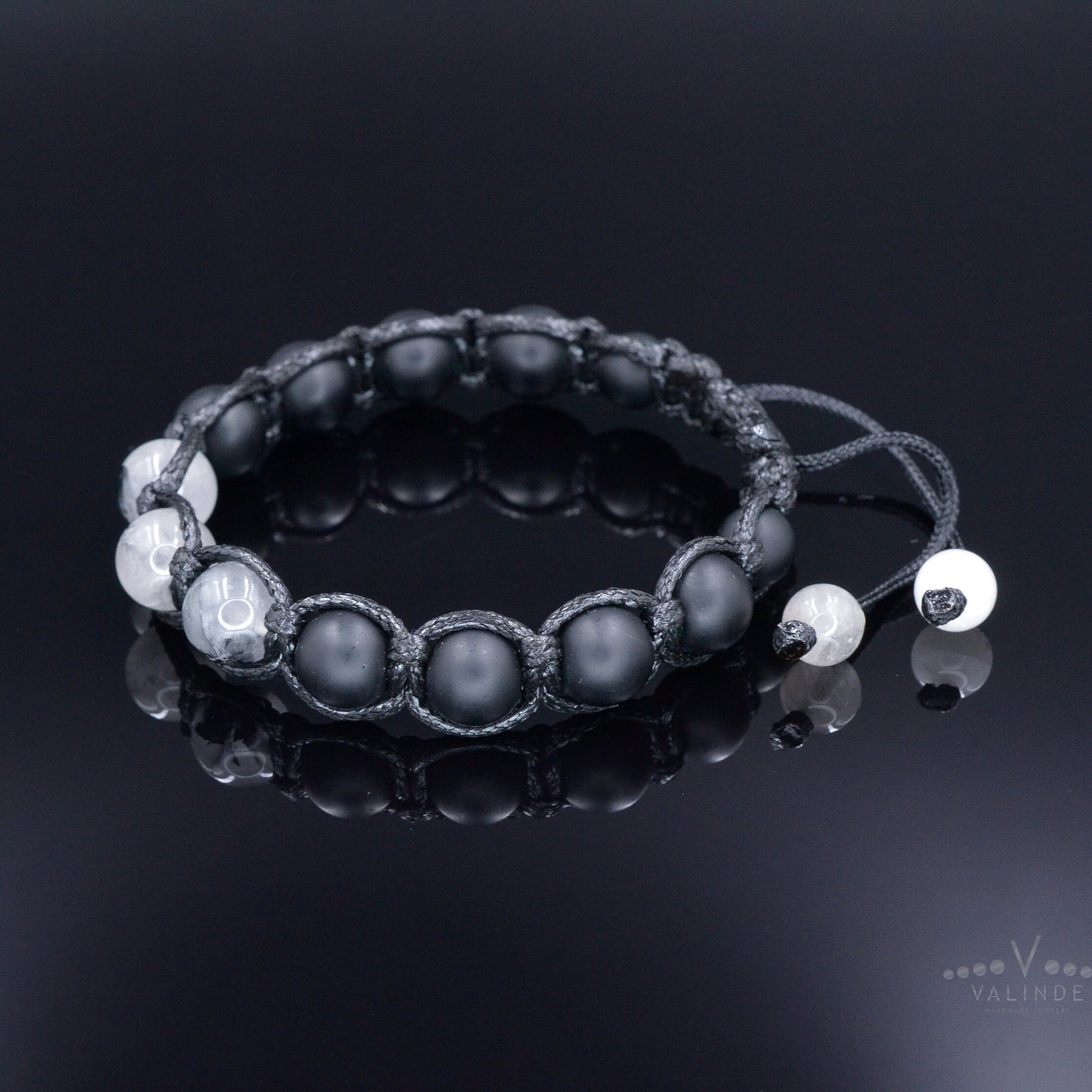 Rutilated Quartz Bracelet Men - Adjustable Macrame Bracelet - Men's Black Onyx Braided Bracelet - Gift for Men - Crystal Beaded Bracelet - Shamballa Bracelet - Birthstone Bracelet - Gemstone Bracelet Men - Chakra Bracelet - Macrame Bracelet - Healing Bracelet - Valinde - Shamballa Bracelet - Birthstone Bracelet - Gemstone Bracelet Men - Chakra Bracelet - Macrame Bracelet - Healing Bracelet - Valinde
