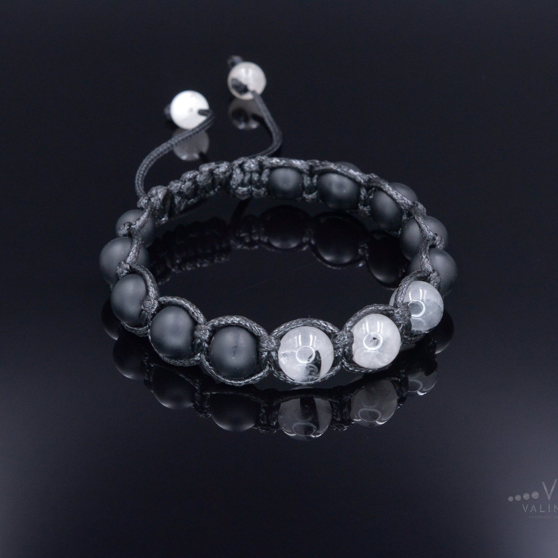 Rutilated Quartz Bracelet Men - Adjustable Macrame Bracelet - Men's Black Onyx Braided Bracelet - Gift for Men - Crystal Beaded Bracelet - Shamballa Bracelet - Birthstone Bracelet - Gemstone Bracelet Men - Chakra Bracelet - Macrame Bracelet - Healing Bracelet - Valinde - Shamballa Bracelet - Birthstone Bracelet - Gemstone Bracelet Men - Chakra Bracelet - Macrame Bracelet - Healing Bracelet - Valinde
