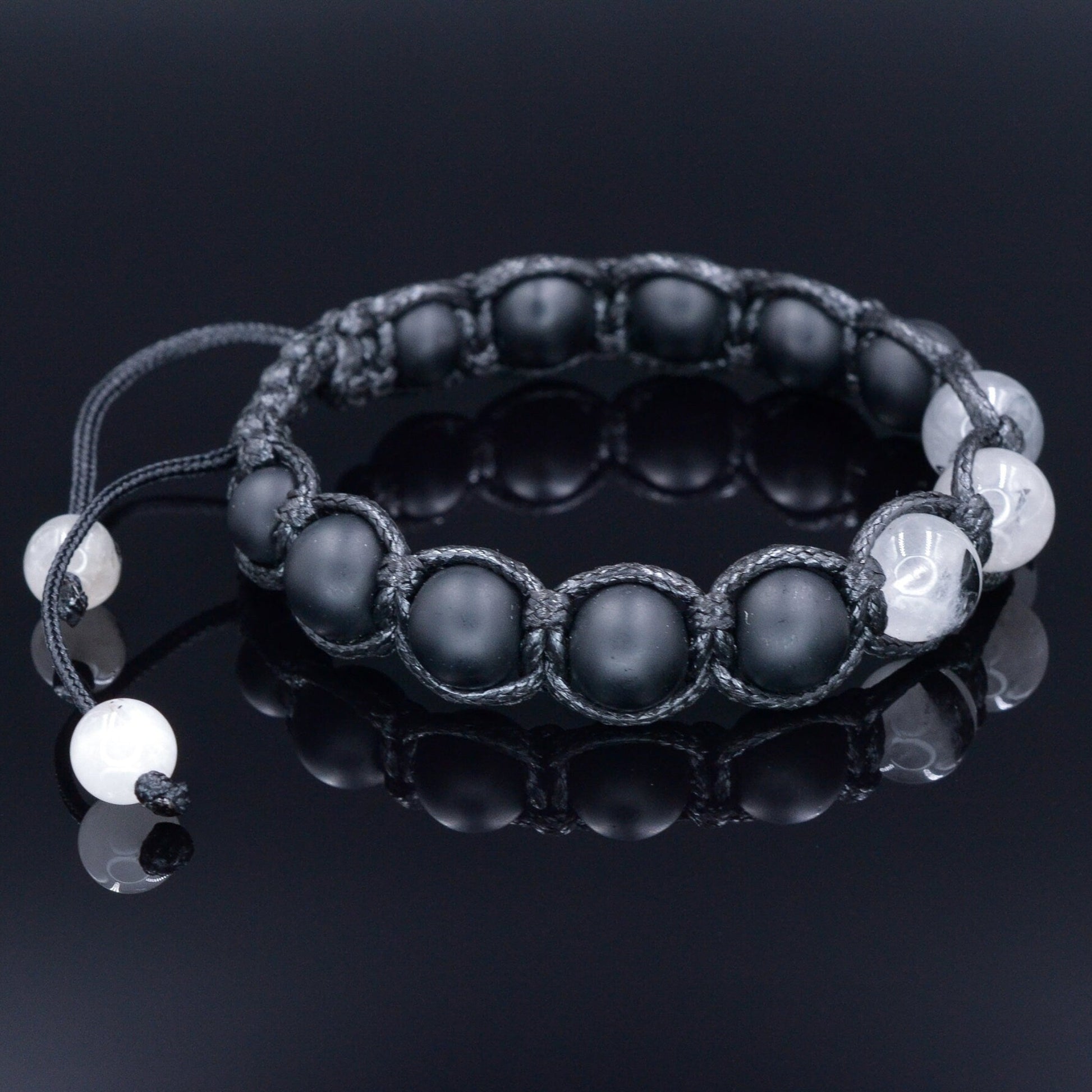 Rutilated Quartz Bracelet Men - Adjustable Macrame Bracelet - Men's Black Onyx Braided Bracelet - Gift for Men - Crystal Beaded Bracelet - Shamballa Bracelet - Birthstone Bracelet - Gemstone Bracelet Men - Chakra Bracelet - Macrame Bracelet - Healing Bracelet - Valinde - Shamballa Bracelet - Birthstone Bracelet - Gemstone Bracelet Men - Chakra Bracelet - Macrame Bracelet - Healing Bracelet - Valinde
