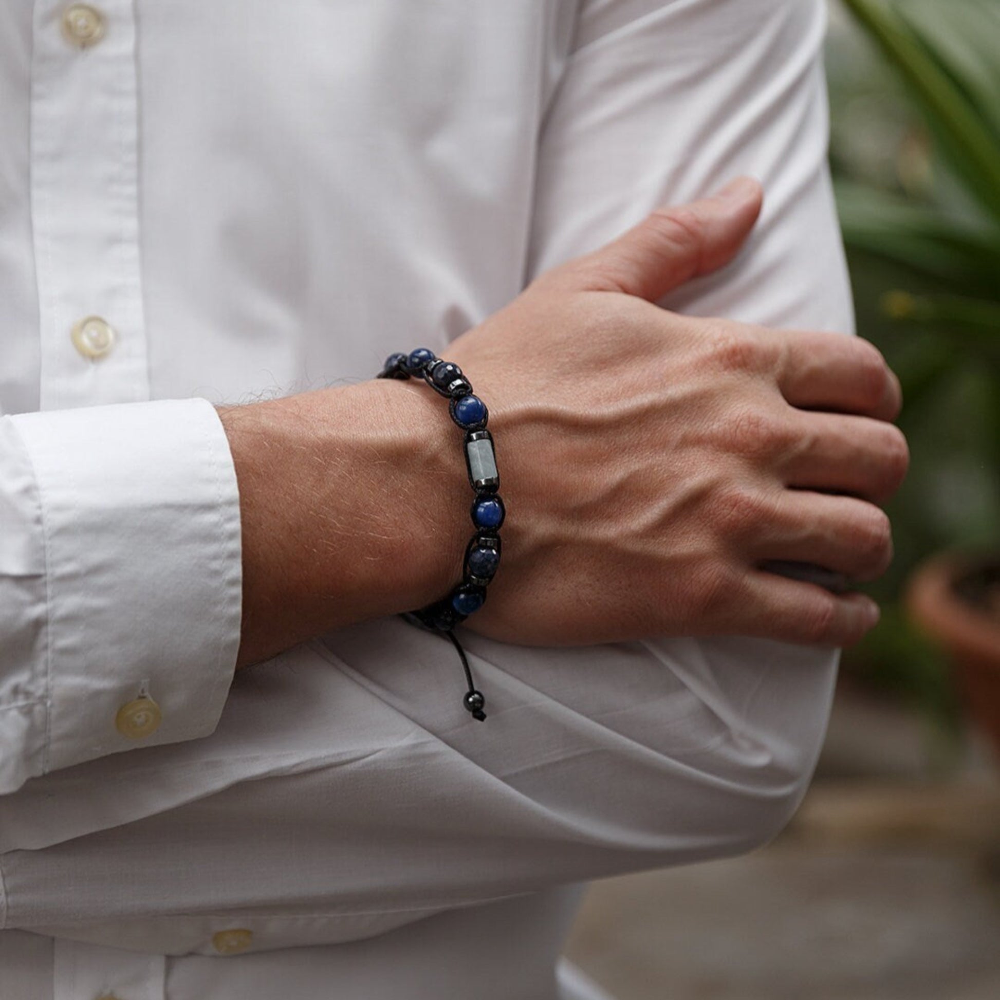 Men's Abalone Shell Bracelet Smoky Quartz Bracelet Exclusive Gemstone Bracelet Black Agate Bracelet Luxury Bracelet Crystal Bracelet For Men  - Shamballa Bracelet - Birthstone Bracelet - Gemstone Bracelet Men - Chakra Bracelet - Macrame Bracelet - Healing Bracelet - Valinde
