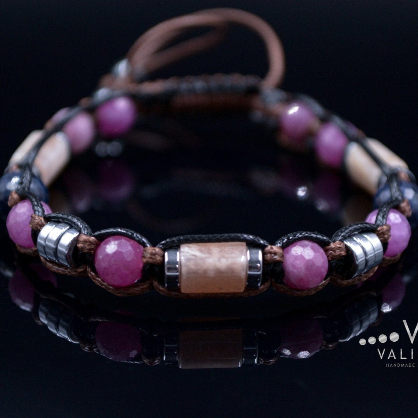 Men's Ruby Bracelet Sapphire Bracelet Gift for Men Genuine Ruby Jewelry Adjustable Crystal Bracelet Man Gemstone Bracelet Sunstone Bracelet - Shamballa Bracelet - Mantra Bracelet  -  Yoga Bracelet -  Birthstone Bracelet - Gemstone Bracelet Men - Chakra Bracelet - Macrame Bracelet - Healing Bracelet - Gift for Father - Gift For Men - Valinde
