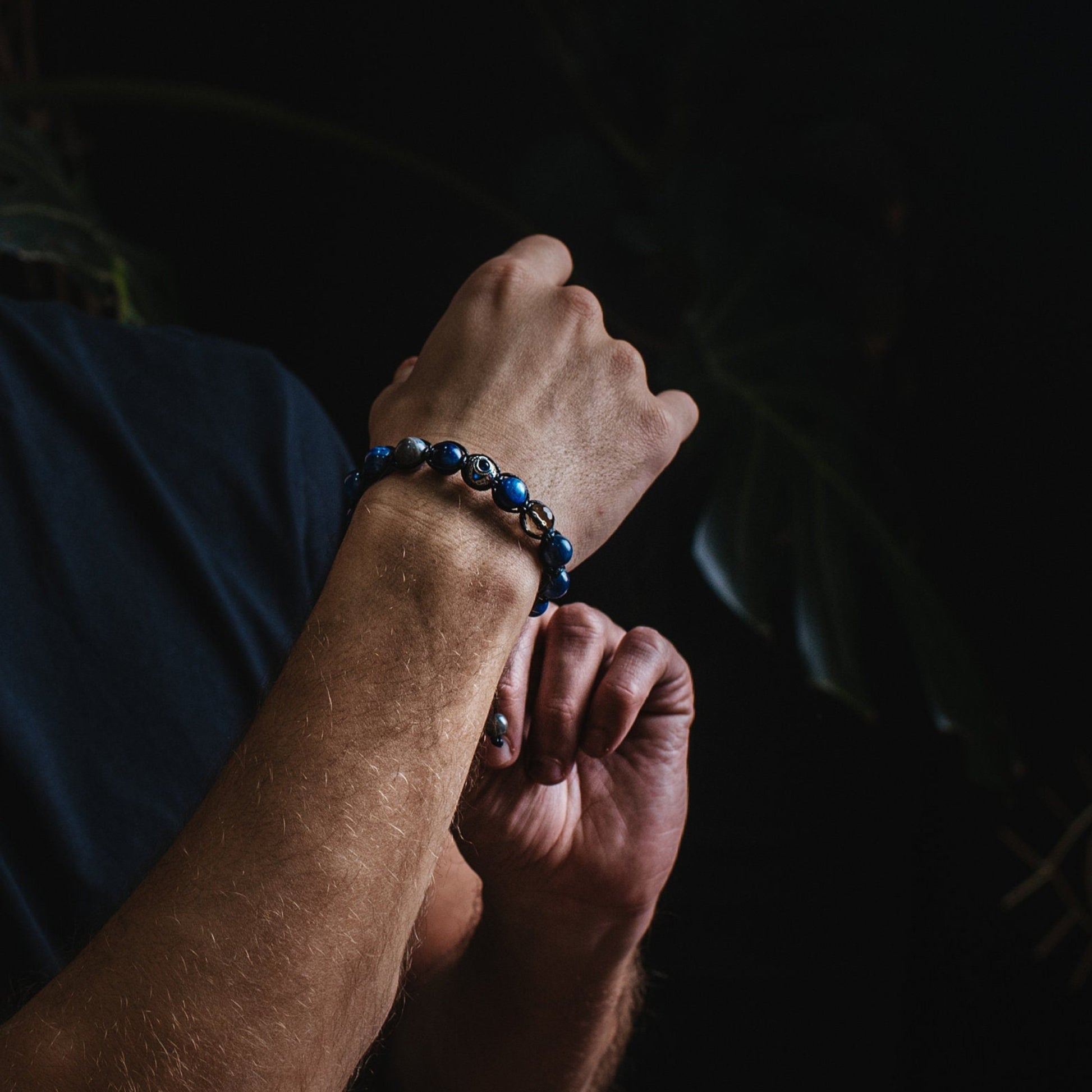 Men's Kyanite Gemstone Bracelet 925 Silver Bead Bracelet Blue Kyanite Bracelet Gift for Men Luxury Bracelet Adjustable Braided Bracelet  - Shamballa Bracelet - Mantra Bracelet  -  Birthstone Bracelet - Gemstone Bracelet Men - Chakra Bracelet - Macrame Bracelet - Healing Bracelet - Valinde
