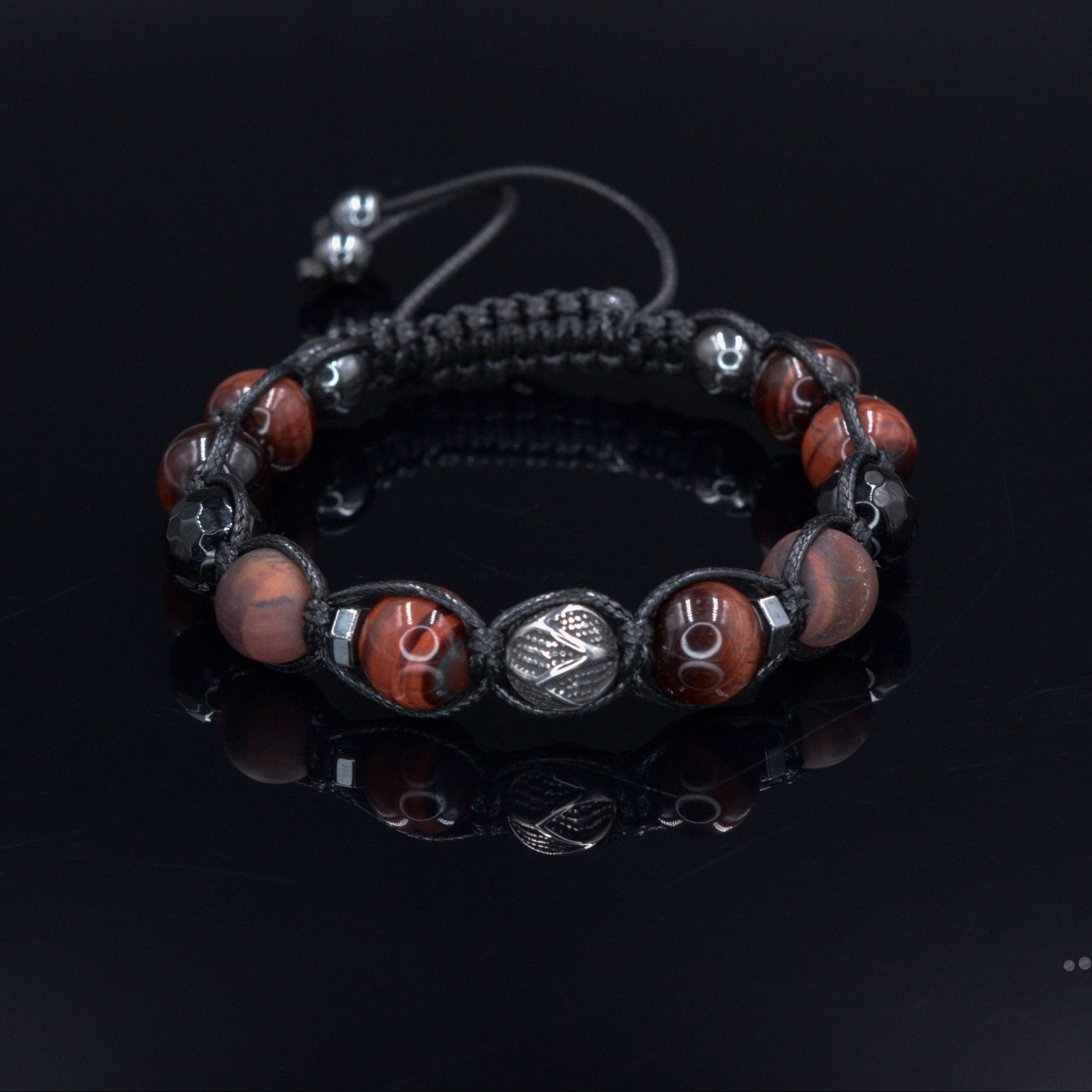 Tiger's Eye Bracelet Men - Black Onyx & Agate Crystal Bracelet - Macrame Bracelet - Gift for Men - Men's Adjustable Beaded Bracelet - Shamballa Bracelet - Birthstone Bracelet - Gemstone Bracelet Men - Chakra Bracelet - Macrame Bracelet - Healing Bracelet - Valinde - Shamballa Bracelet - Birthstone Bracelet - Gemstone Bracelet Men - Chakra Bracelet - Macrame Bracelet - Healing Bracelet - Valinde
