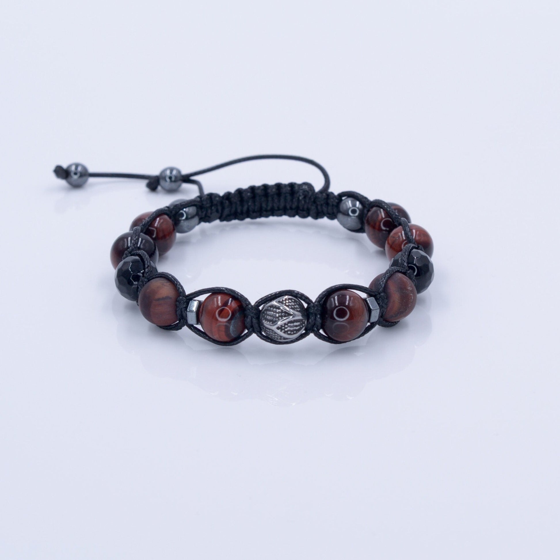 Tiger's Eye Bracelet Men - Black Onyx & Agate Crystal Bracelet - Macrame Bracelet - Gift for Men - Men's Adjustable Beaded Bracelet - Shamballa Bracelet - Birthstone Bracelet - Gemstone Bracelet Men - Chakra Bracelet - Macrame Bracelet - Healing Bracelet - Valinde - Shamballa Bracelet - Birthstone Bracelet - Gemstone Bracelet Men - Chakra Bracelet - Macrame Bracelet - Healing Bracelet - Valinde
