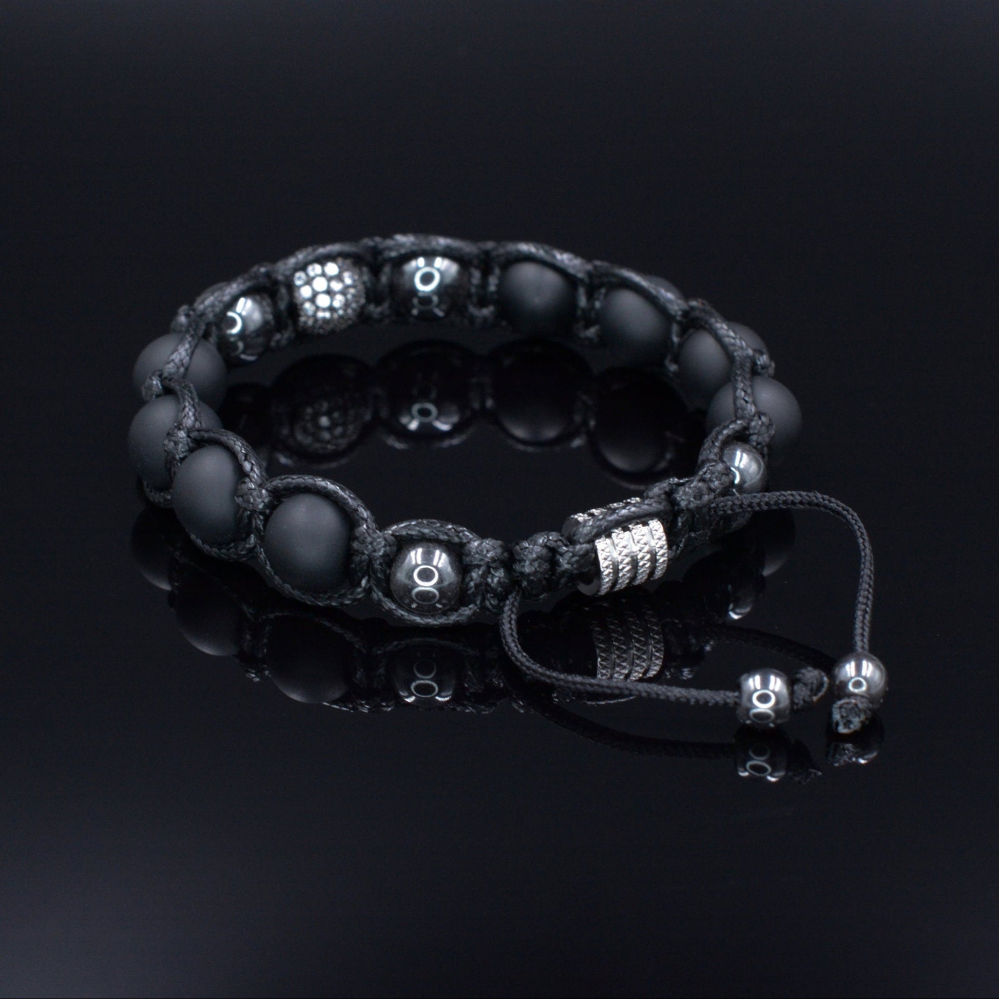 Men's Matte Agate Bracelet Beaded Bracelet Smoky Quartz Bracelet Gemstone Bracelet Macrame Bracelet   - Shamballa Bracelet - Mantra Bracelet  -  Birthstone Bracelet - Gemstone Bracelet Men - Chakra Bracelet - Macrame Bracelet - Healing Bracelet - ValindeGift for Men
