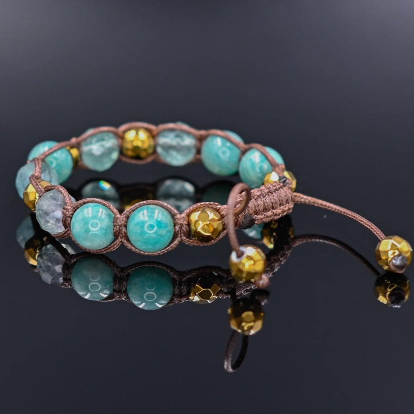 Gemstone Amazonite Fluorite Hematite Braided Bracelet, Mother's Day Gift, Women's Adjustable Bracelet, Gift for Her, Crystal Bracelet - Shamballa Bracelet - Birthstone Bracelet - Gemstone Bracelet Men - Chakra Bracelet - Macrame Bracelet - Healing Bracelet - Valinde - Shamballa Bracelet - Birthstone Bracelet - Gemstone Bracelet Men - Chakra Bracelet - Macrame Bracelet - Healing Bracelet - Valinde
