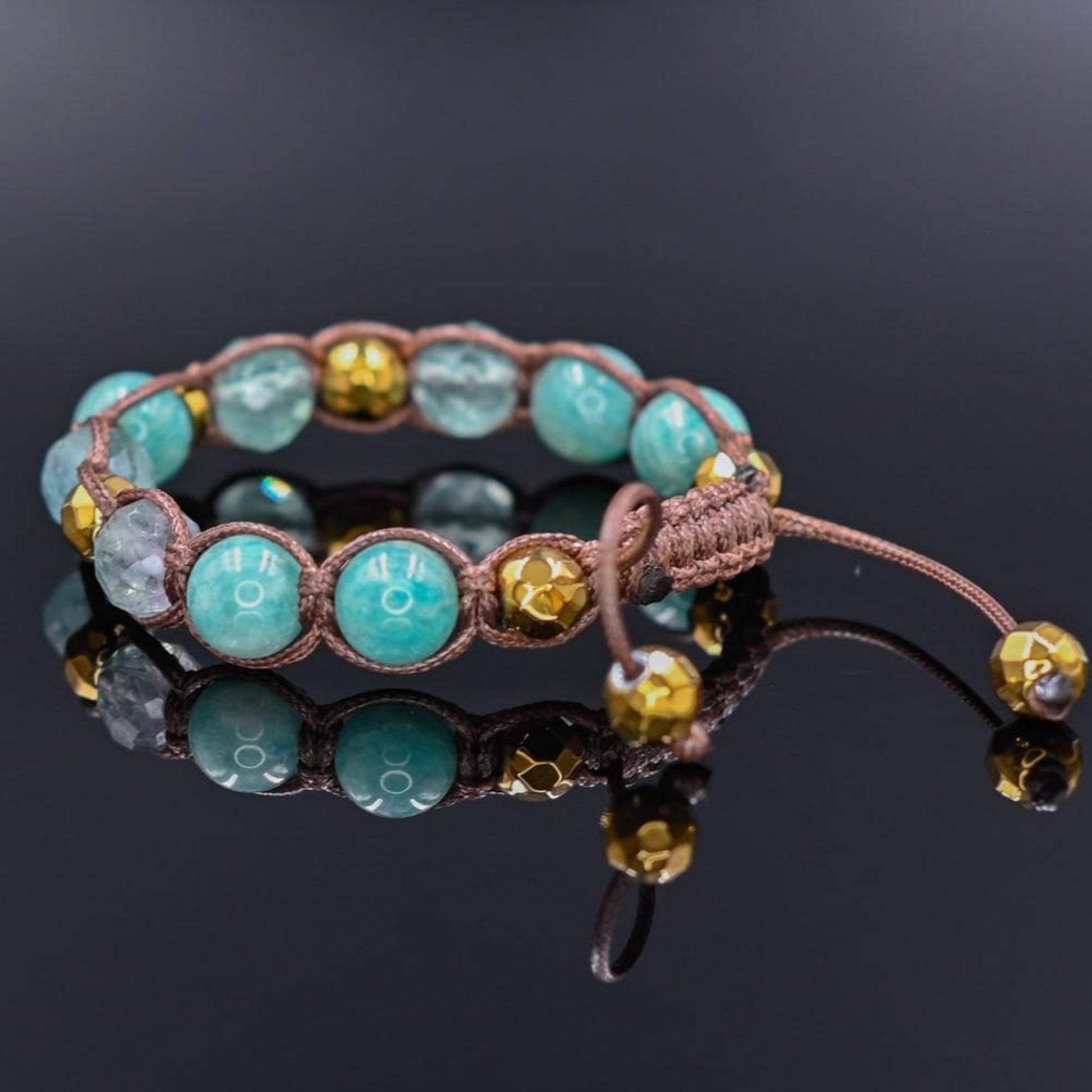 Gemstone Amazonite Fluorite Hematite Braided Bracelet, Mother's Day Gift, Women's Adjustable Bracelet, Gift for Her, Crystal Bracelet - Shamballa Bracelet - Birthstone Bracelet - Gemstone Bracelet Men - Chakra Bracelet - Macrame Bracelet - Healing Bracelet - Valinde - Shamballa Bracelet - Birthstone Bracelet - Gemstone Bracelet Men - Chakra Bracelet - Macrame Bracelet - Healing Bracelet - Valinde
