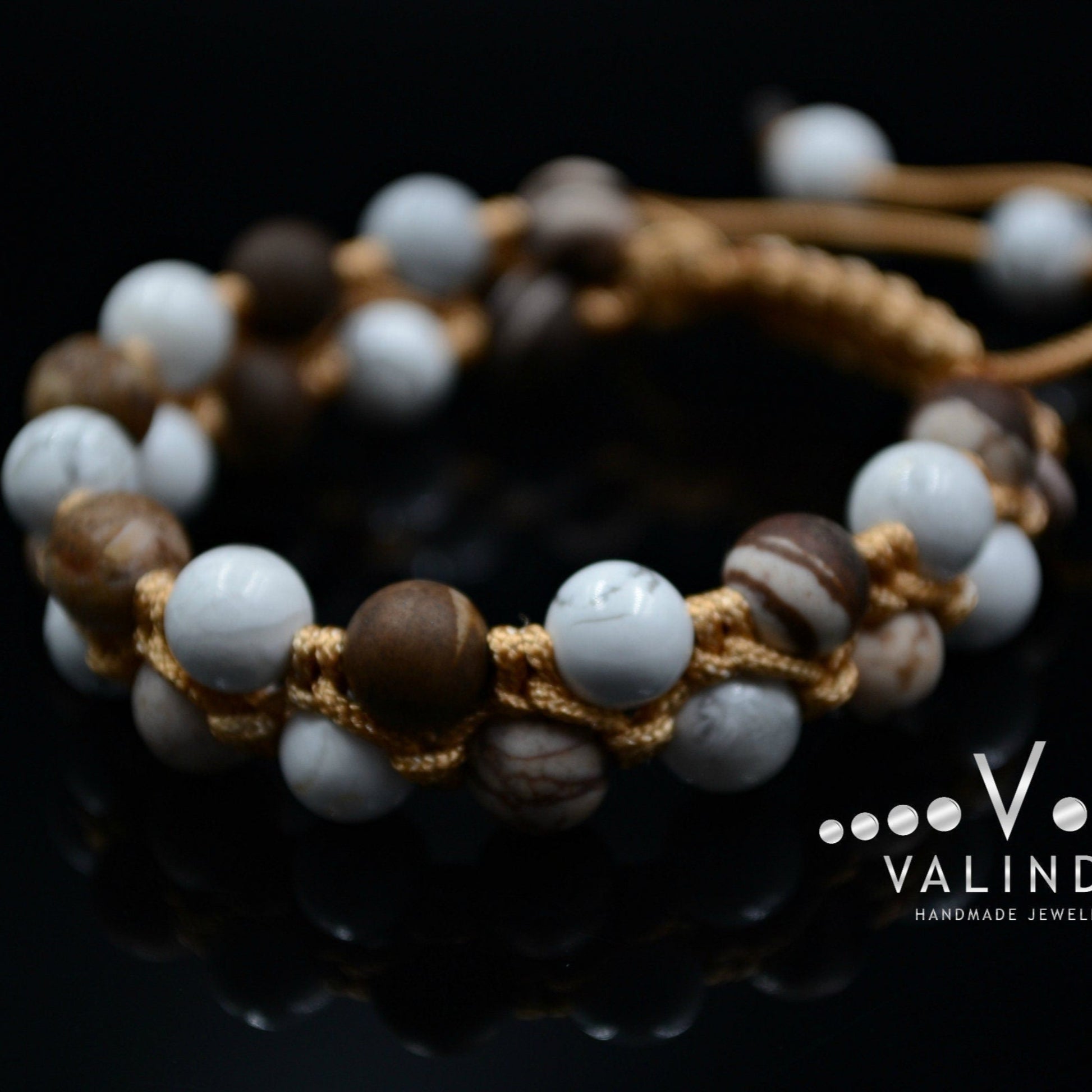 Women's Double Row Bracelet / Howlite Bracelet / Jasper Bracelet / Macrame Bracelet / Woman Bracelet / Gift for Women / Adjustable Bracelet - Shamballa Bracelet - Birthstone Bracelet - Gemstone Bracelet Men - Chakra Bracelet - Macrame Bracelet - Healing Bracelet - Valinde - Shamballa Bracelet - Birthstone Bracelet - Gemstone Bracelet Men - Chakra Bracelet - Macrame Bracelet - Healing Bracelet - Valinde
