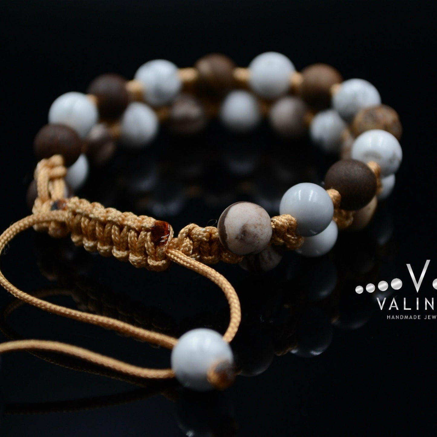 Women's Double Row Bracelet / Howlite Bracelet / Jasper Bracelet / Macrame Bracelet / Woman Bracelet / Gift for Women / Adjustable Bracelet - Shamballa Bracelet - Birthstone Bracelet - Gemstone Bracelet Men - Chakra Bracelet - Macrame Bracelet - Healing Bracelet - Valinde - Shamballa Bracelet - Birthstone Bracelet - Gemstone Bracelet Men - Chakra Bracelet - Macrame Bracelet - Healing Bracelet - Valinde
