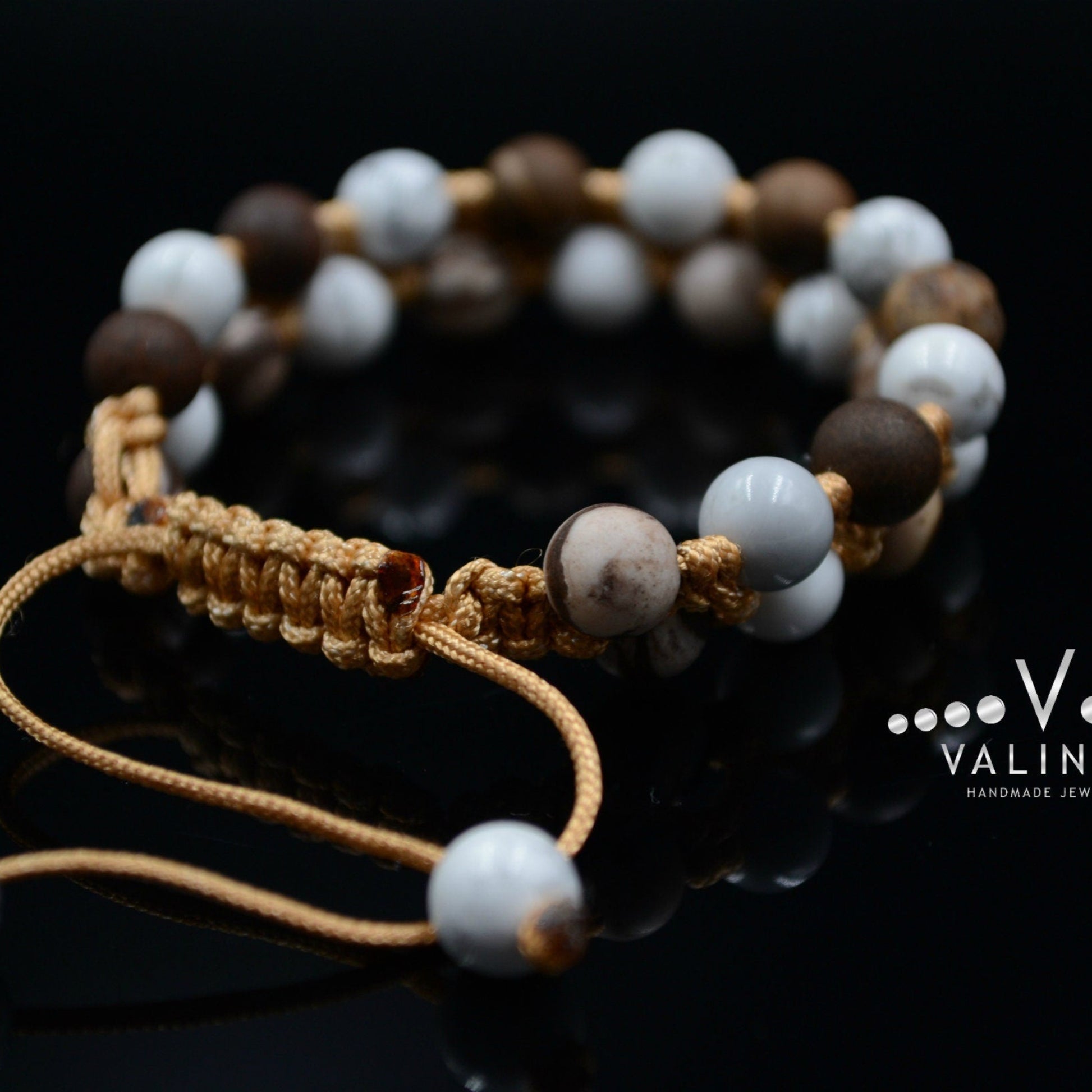 Women's Double Row Bracelet / Howlite Bracelet / Jasper Bracelet / Macrame Bracelet / Woman Bracelet / Gift for Women / Adjustable Bracelet - Shamballa Bracelet - Birthstone Bracelet - Gemstone Bracelet Men - Chakra Bracelet - Macrame Bracelet - Healing Bracelet - Valinde - Shamballa Bracelet - Birthstone Bracelet - Gemstone Bracelet Men - Chakra Bracelet - Macrame Bracelet - Healing Bracelet - Valinde
