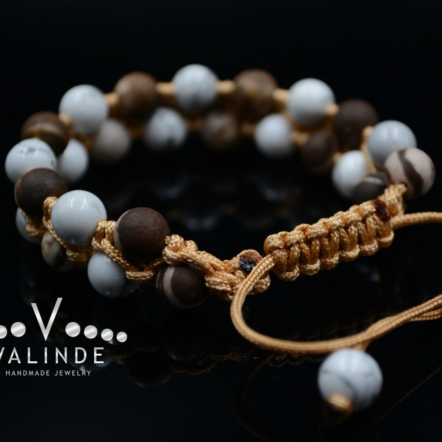 Women's Double Row Bracelet / Howlite Bracelet / Jasper Bracelet / Macrame Bracelet / Woman Bracelet / Gift for Women / Adjustable Bracelet - Shamballa Bracelet - Birthstone Bracelet - Gemstone Bracelet Men - Chakra Bracelet - Macrame Bracelet - Healing Bracelet - Valinde - Shamballa Bracelet - Birthstone Bracelet - Gemstone Bracelet Men - Chakra Bracelet - Macrame Bracelet - Healing Bracelet - Valinde
