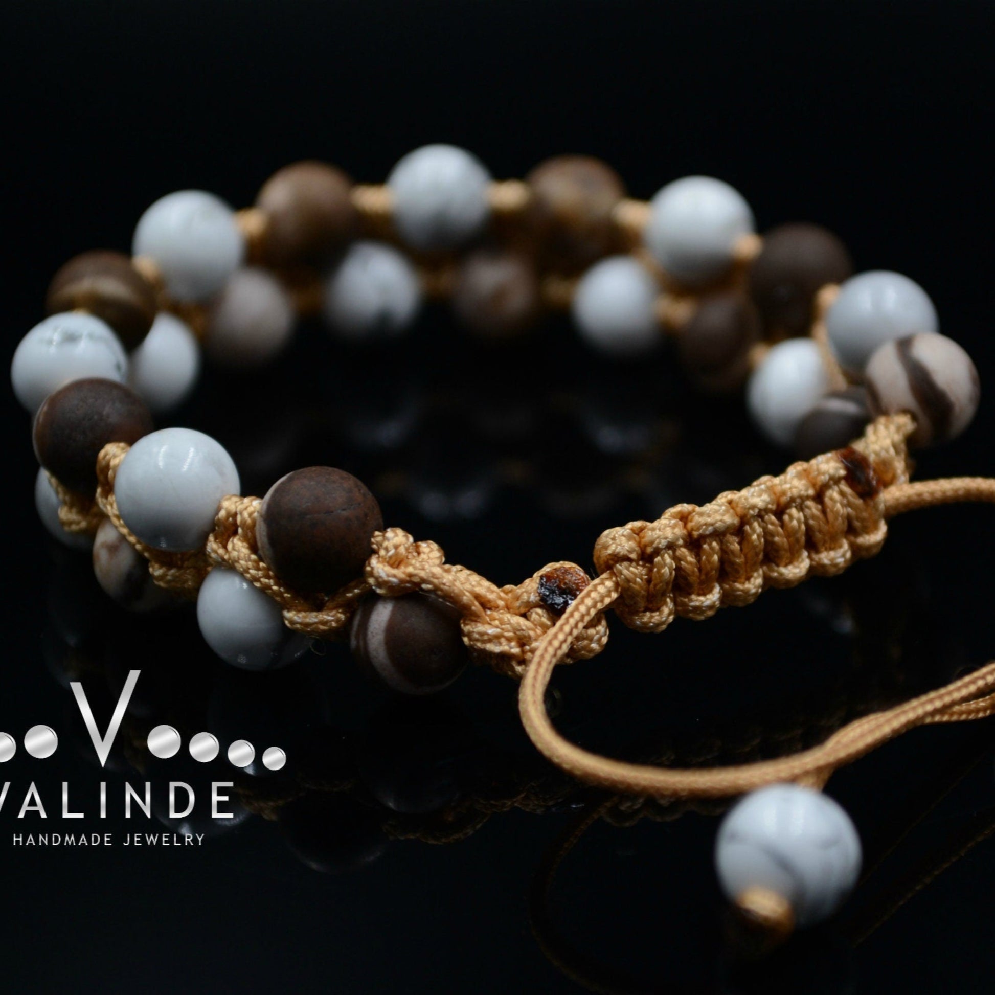 Women's Double Row Bracelet / Howlite Bracelet / Jasper Bracelet / Macrame Bracelet / Woman Bracelet / Gift for Women / Adjustable Bracelet - Shamballa Bracelet - Birthstone Bracelet - Gemstone Bracelet Men - Chakra Bracelet - Macrame Bracelet - Healing Bracelet - Valinde - Shamballa Bracelet - Birthstone Bracelet - Gemstone Bracelet Men - Chakra Bracelet - Macrame Bracelet - Healing Bracelet - Valinde
