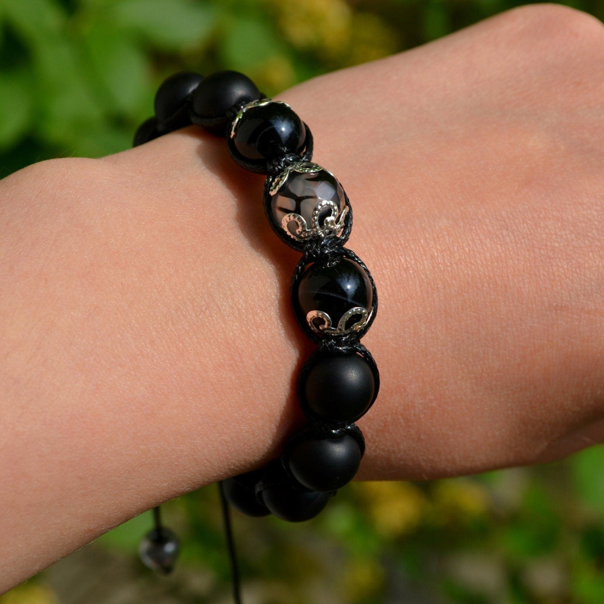 Women's Onyx Bracelet Beaded Bracelet Crystal Bracelet Gift for Her Agate Bracelet Gemstone Bracelet Birthday Gift Macrame Bracelet - Shamballa Bracelet - Birthstone Bracelet - Gemstone Bracelet Men - Chakra Bracelet - Macrame Bracelet - Healing Bracelet - Valinde - Shamballa Bracelet - Birthstone Bracelet - Gemstone Bracelet Men - Chakra Bracelet - Macrame Bracelet - Healing Bracelet - Valinde
