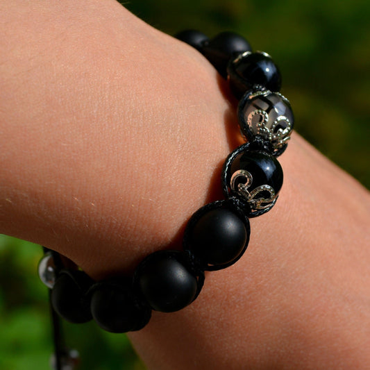 Women's Onyx Bracelet Beaded Bracelet Crystal Bracelet Gift for Her Agate Bracelet Gemstone Bracelet Birthday Gift Macrame Bracelet - Shamballa Bracelet - Birthstone Bracelet - Gemstone Bracelet Men - Chakra Bracelet - Macrame Bracelet - Healing Bracelet - Valinde - Shamballa Bracelet - Birthstone Bracelet - Gemstone Bracelet Men - Chakra Bracelet - Macrame Bracelet - Healing Bracelet - Valinde
