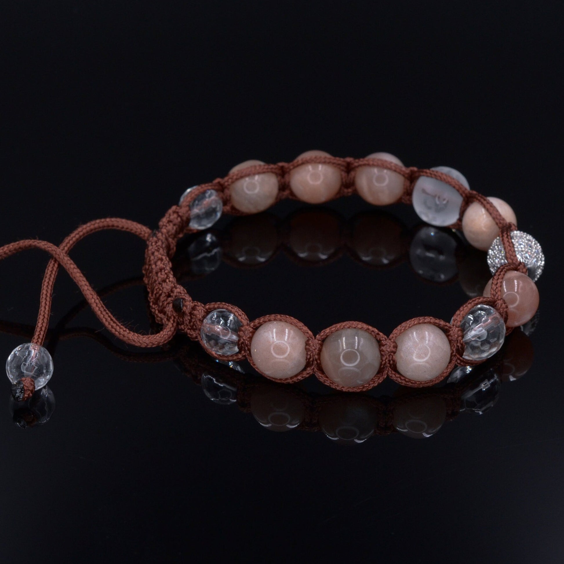 Sunstone Cubic Zirconia Bracelet Men's Women's Bracelet Rock Crystal Bracelet Gemstone Quartz Bracelet Gift For Men Adjustable Bracelet - Shamballa Bracelet - Birthstone Bracelet - Gemstone Bracelet Men - Chakra Bracelet - Macrame Bracelet - Healing Bracelet - Valinde - Shamballa Bracelet - Birthstone Bracelet - Gemstone Bracelet Men - Chakra Bracelet - Macrame Bracelet - Healing Bracelet - Valinde
