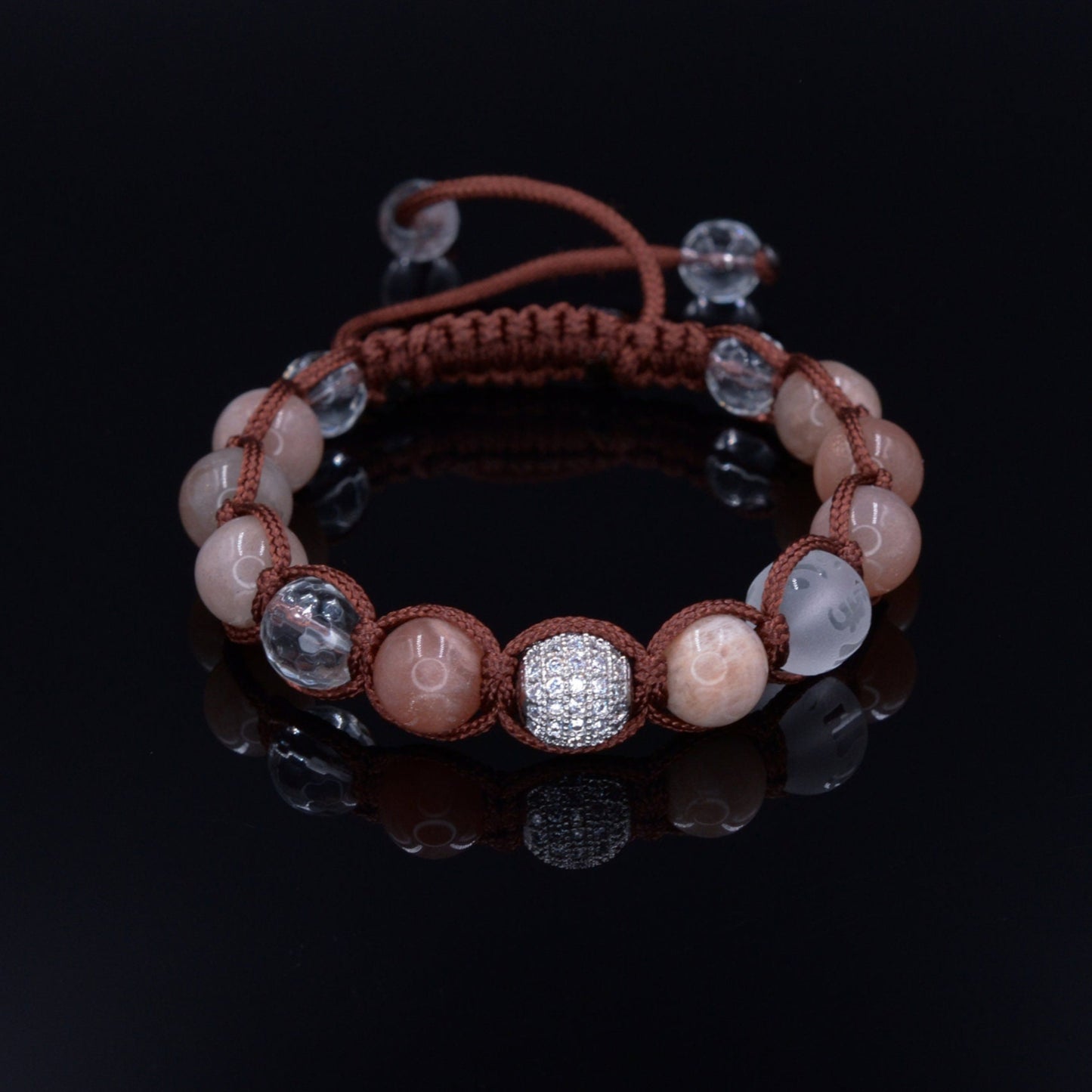 Sunstone Cubic Zirconia Bracelet Men's Women's Bracelet Rock Crystal Bracelet Gemstone Quartz Bracelet Gift For Men Adjustable Bracelet - Shamballa Bracelet - Birthstone Bracelet - Gemstone Bracelet Men - Chakra Bracelet - Macrame Bracelet - Healing Bracelet - Valinde - Shamballa Bracelet - Birthstone Bracelet - Gemstone Bracelet Men - Chakra Bracelet - Macrame Bracelet - Healing Bracelet - Valinde
