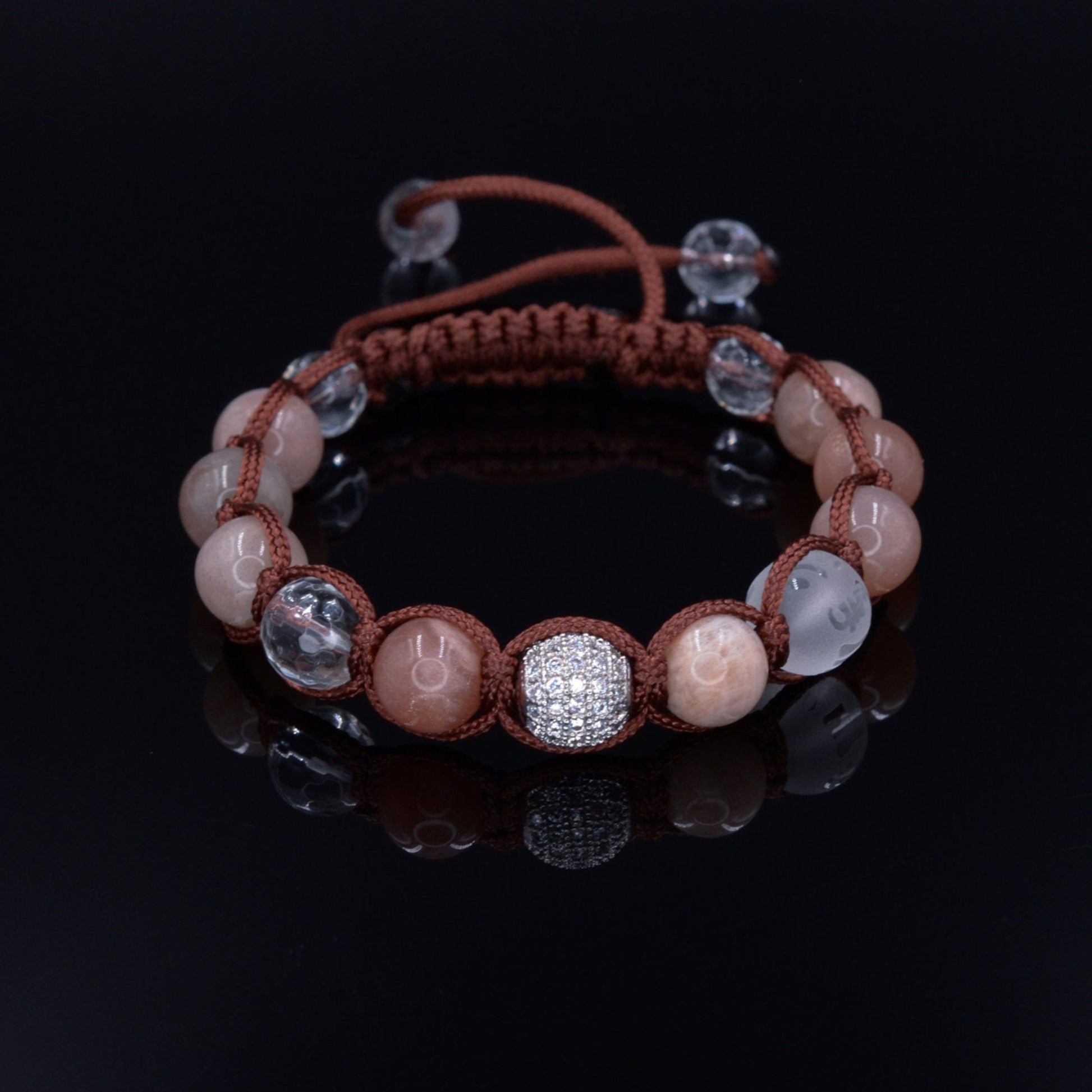 Sunstone Cubic Zirconia Bracelet Men's Women's Bracelet Rock Crystal Bracelet Gemstone Quartz Bracelet Gift For Men Adjustable Bracelet - Shamballa Bracelet - Birthstone Bracelet - Gemstone Bracelet Men - Chakra Bracelet - Macrame Bracelet - Healing Bracelet - Valinde - Shamballa Bracelet - Birthstone Bracelet - Gemstone Bracelet Men - Chakra Bracelet - Macrame Bracelet - Healing Bracelet - Valinde
