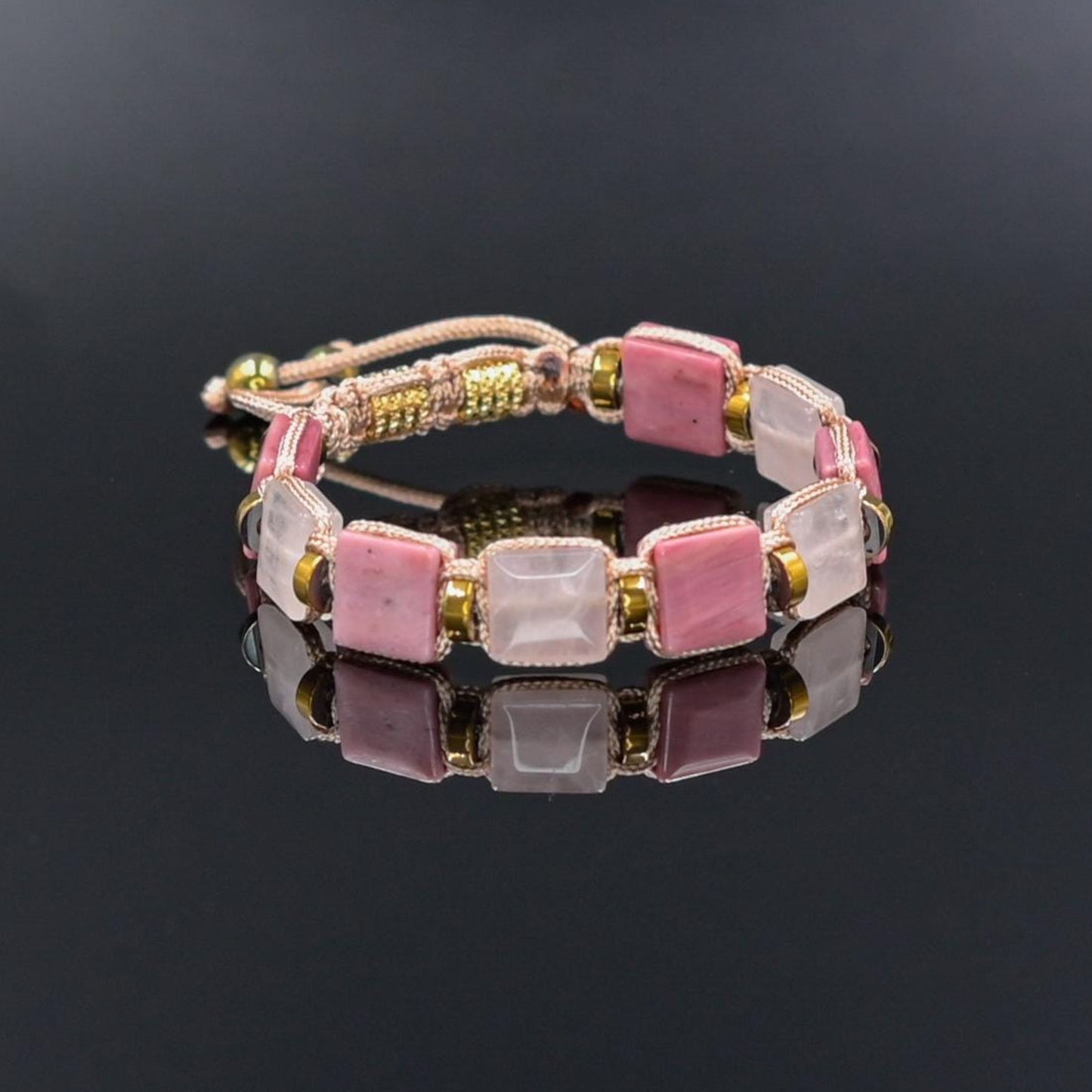 Beaded Bracelet_Women Set Bracelet_Quartz Rhodonite Hematite_Gemstone Bracelet_Handmade Jewelry_Chakra Bracelet_Birthstone Bracelet_Valinde_10
