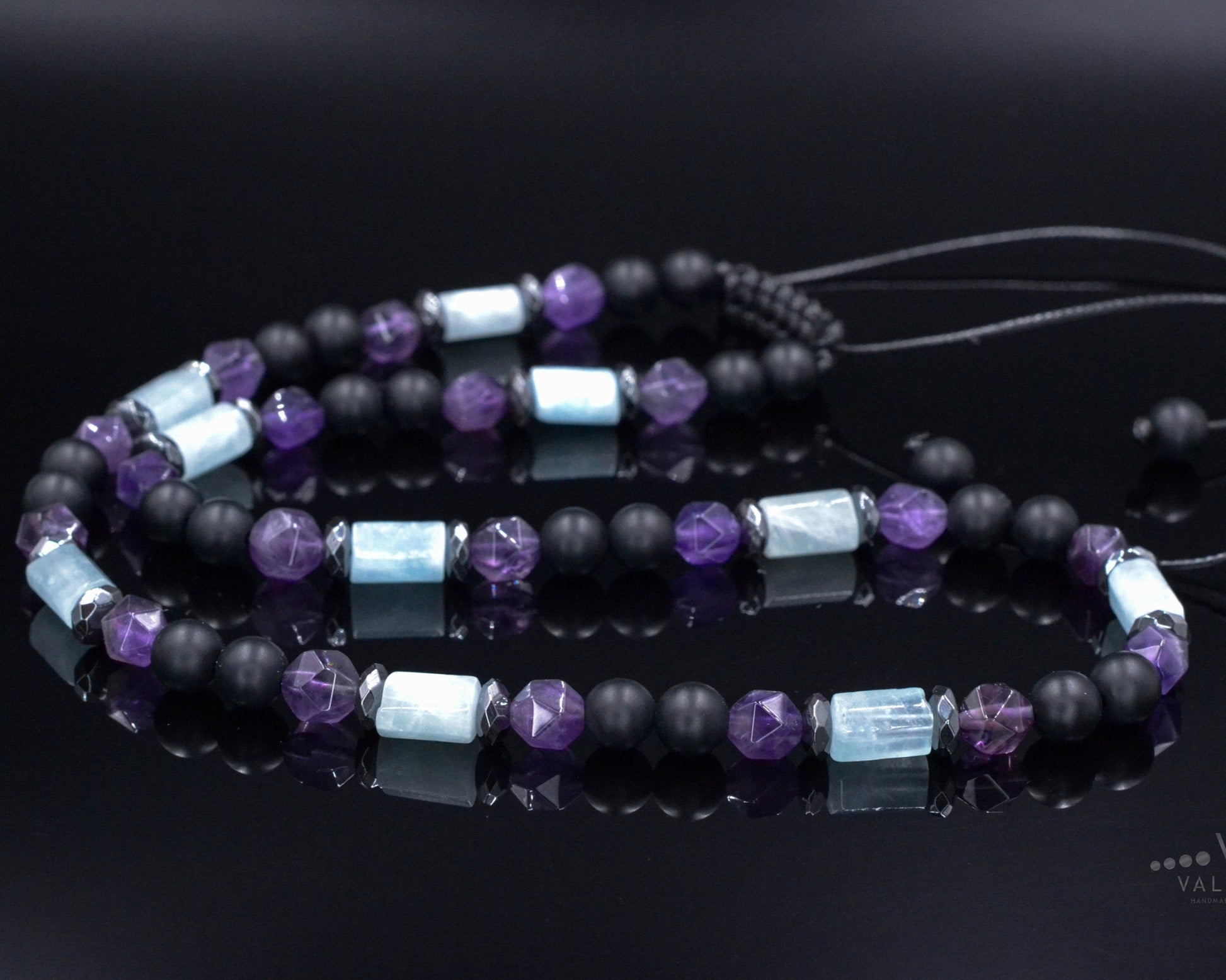 Men's Jasper Necklace Short Crystal Beaded Necklace for Men Gift for Men Rutilated Quartz & Hematite Necklace Christmas Gift for MenMen's Aquamarine Necklace / Amethyst Crystal Necklace / Short Beaded Necklace / Gift for Men / Onyx Necklace / Birthstone Necklace   - Shamballa Necklace - Birthstone Necklace - Gemstone Necklace Men - Chakra Necklace - Macrame Necklace  - Healing Necklace - Valinde
