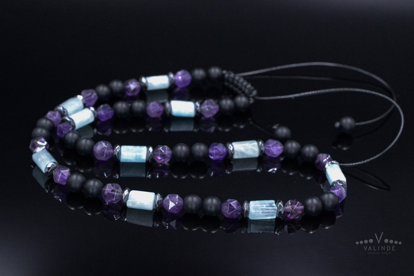 Men's Jasper Necklace Short Crystal Beaded Necklace for Men Gift for Men Rutilated Quartz & Hematite Necklace Christmas Gift for MenMen's Aquamarine Necklace / Amethyst Crystal Necklace / Short Beaded Necklace / Gift for Men / Onyx Necklace / Birthstone Necklace   - Shamballa Necklace - Birthstone Necklace - Gemstone Necklace Men - Chakra Necklace - Macrame Necklace  - Healing Necklace - Valinde
