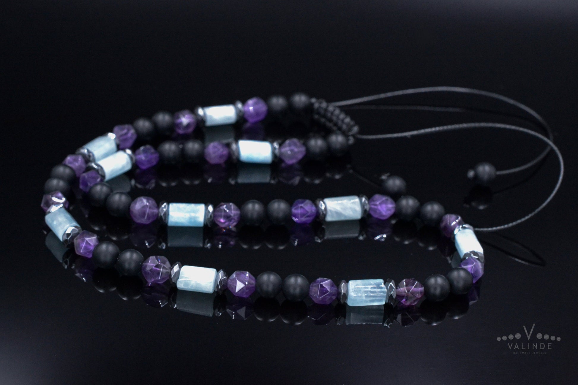 Men's Jasper Necklace Short Crystal Beaded Necklace for Men Gift for Men Rutilated Quartz & Hematite Necklace Christmas Gift for MenMen's Aquamarine Necklace / Amethyst Crystal Necklace / Short Beaded Necklace / Gift for Men / Onyx Necklace / Birthstone Necklace   - Shamballa Necklace - Birthstone Necklace - Gemstone Necklace Men - Chakra Necklace - Macrame Necklace  - Healing Necklace - Valinde

