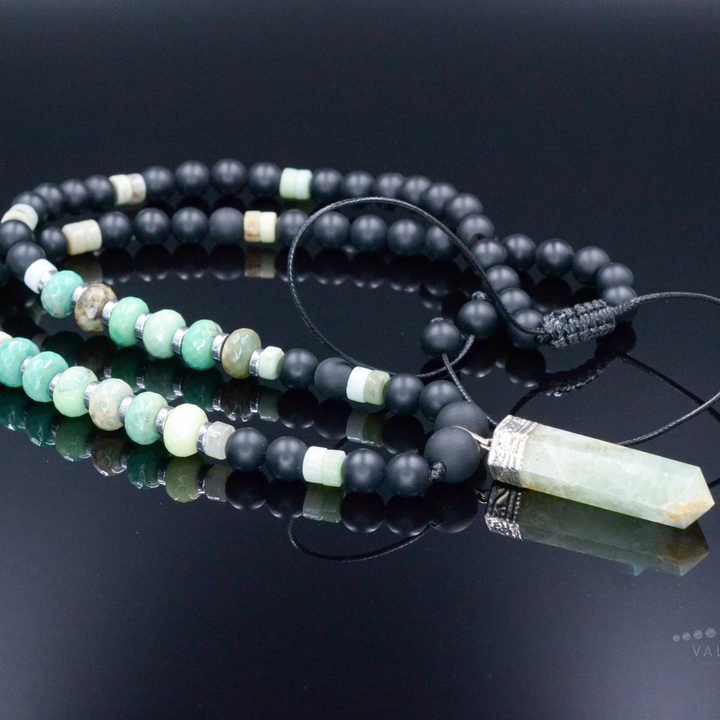 Men's Green Jade Necklace - Jade Stone Long Necklace - Black Onyx Necklace - Gift for Men - Adjustable Crystal Necklace for Men - Men's Gift - Shamballa Necklace - Birthstone Necklace - Gemstone Necklace Men - Chakra Necklace - Macrame Necklace  - Healing Necklace - Valinde - Shamballa Necklace - Birthstone Necklace - Gemstone Necklace Men - Chakra Necklace - Macrame Necklace  - Healing Necklace - Valinde