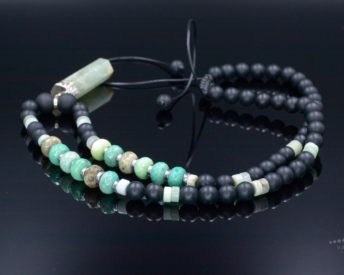 Men's Green Jade Necklace - Jade Stone Long Necklace - Black Onyx Necklace - Gift for Men - Adjustable Crystal Necklace for Men - Men's Gift - Shamballa Necklace - Birthstone Necklace - Gemstone Necklace Men - Chakra Necklace - Macrame Necklace  - Healing Necklace - Valinde - Shamballa Necklace - Birthstone Necklace - Gemstone Necklace Men - Chakra Necklace - Macrame Necklace  - Healing Necklace - Valinde
