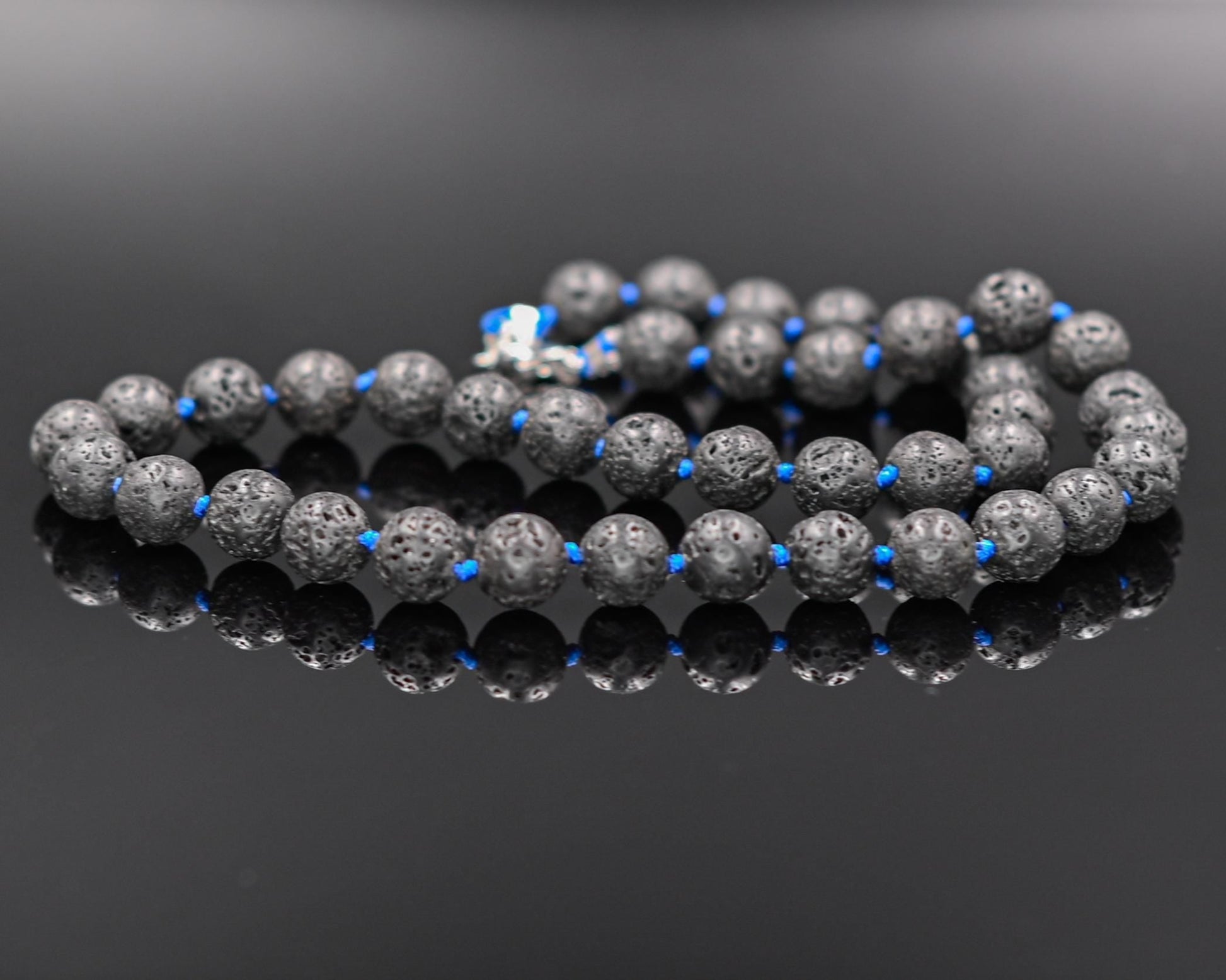 Men's Black Lava Necklace Choker Necklace Beaded Necklace Gift for Men Lava Stone Necklace Gemstone Necklace Short Necklace Black Necklace - Shamballa Necklace - Birthstone Necklace - Gemstone Necklace Men - Chakra Necklace - Yoga Necklace - Mantra Necklace -Macrame Necklace  - Healing Necklace - Gift for Father - Gift For Men - Valinde
