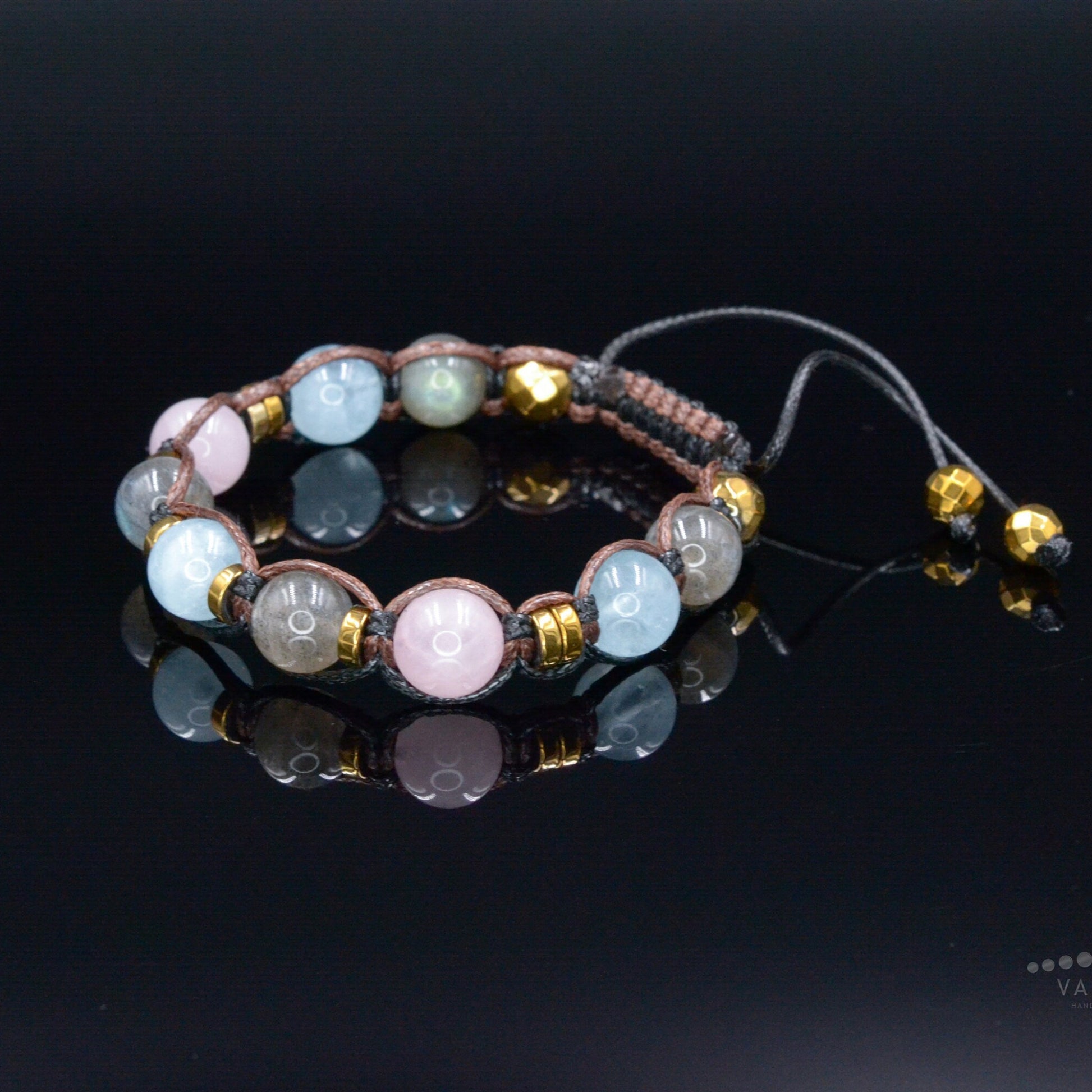 Labradorit Armband - Damen Aquamarin Rosenquarz Kristall Geflochtenes verstellbares Armband - Muttertagsgeschenk - Geschenk für - Birthstone Bracelet - Gemstone Bracelet Women - Chakra Bracelet - Macrame Bracelet - Healing Bracelet - Valinde - Shamballa Bracelet - Birthstone Bracelet - Gemstone Bracelet Women - Chakra Bracelet - Macrame Bracelet - Healing Bracelet - ValindeFrau
