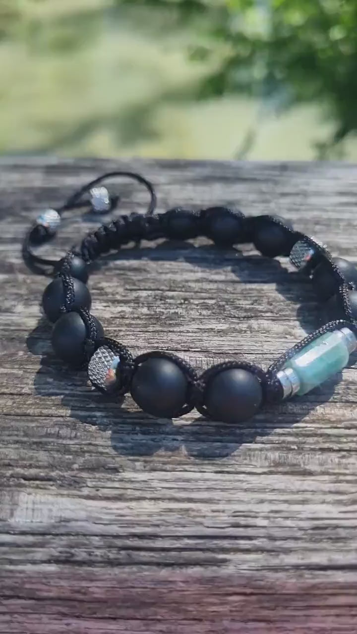 Men Amazonite Bead Bracelet - Black Onyx Adjustable Bracelet - Steel Beaded Bracelet - Gift for Men - Macrame Bracelet - Onyx Bracelet - Shamballa Bracelet - Birthstone Bracelet - Gemstone Bracelet Men - Chakra Bracelet - Macrame Bracelet - Healing Bracelet - Valinde - Shamballa Bracelet - Birthstone Bracelet - Gemstone Bracelet Men - Chakra Bracelet - Macrame Bracelet - Healing Bracelet - Valinde
